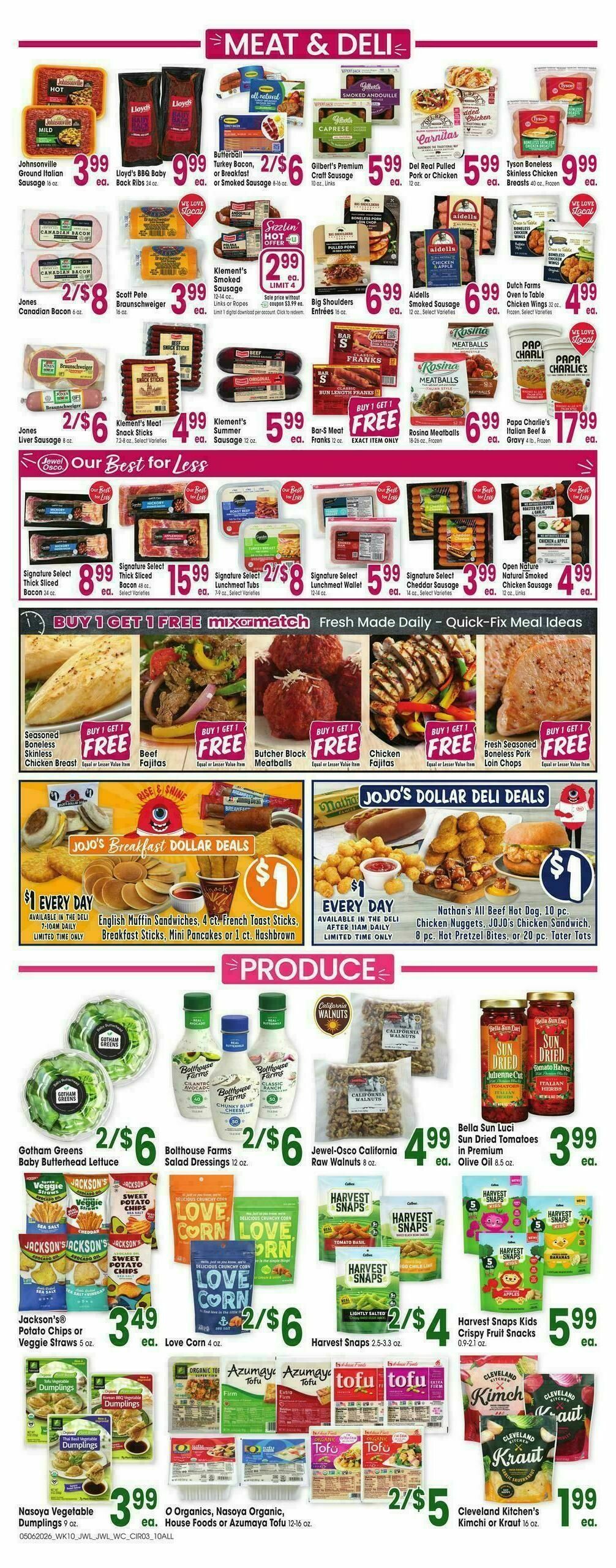Jewel Osco Weekly Ad from May 6