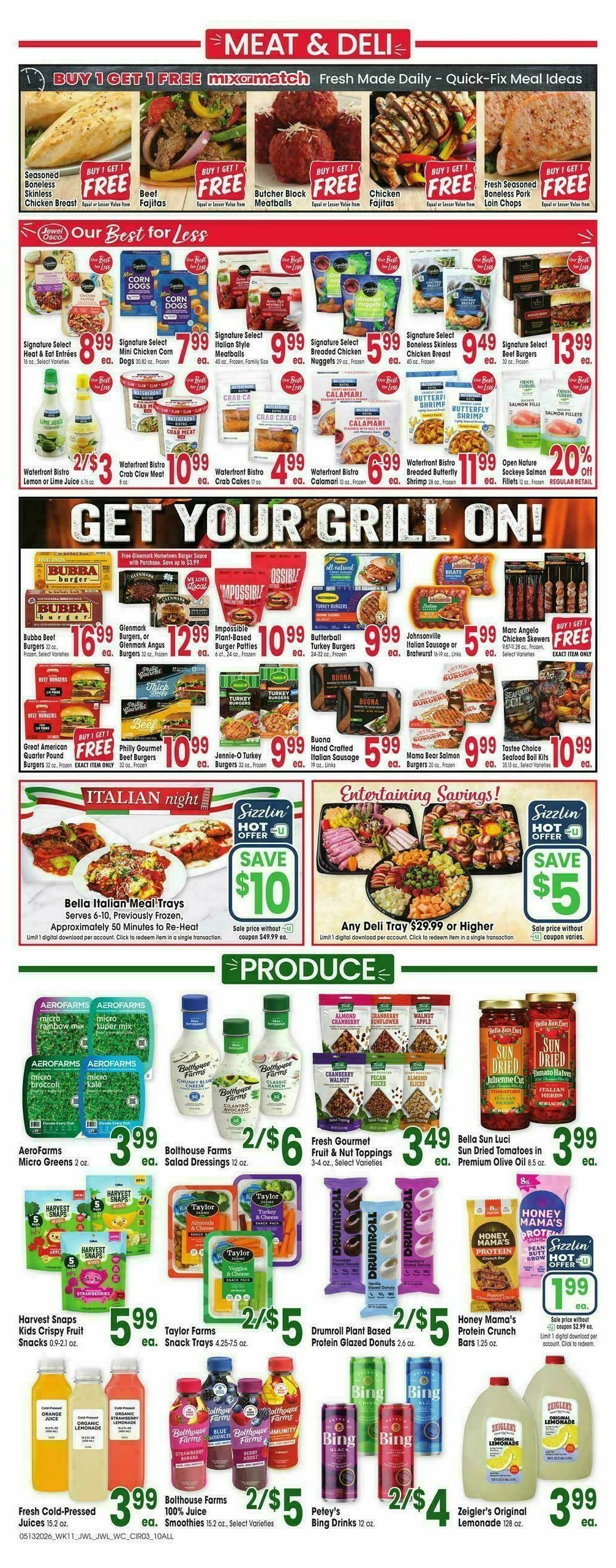 Jewel Osco Weekly Ad from May 13