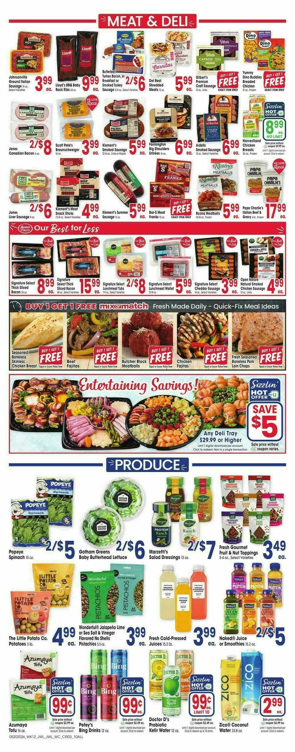 Jewel Osco Weekly Ad from May 20