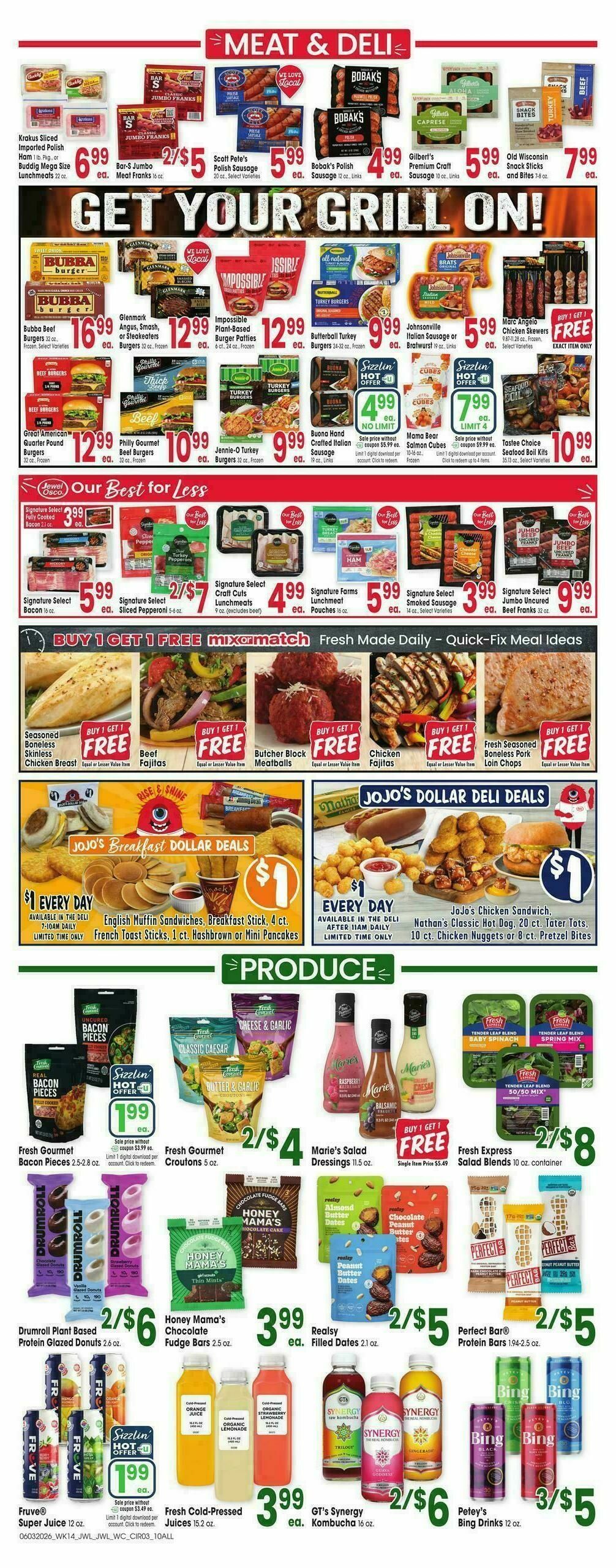 Jewel Osco Weekly Ad from June 3