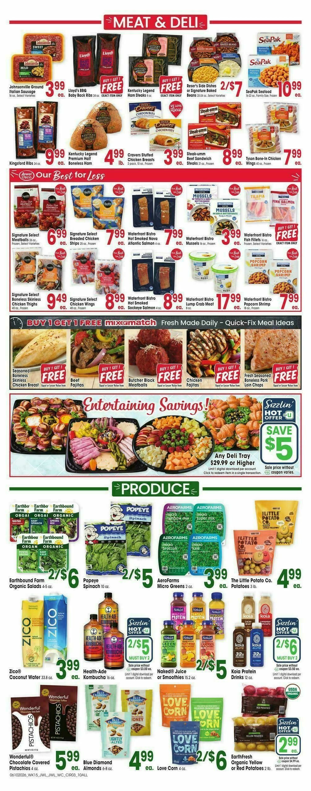 Jewel Osco Weekly Ad from June 10