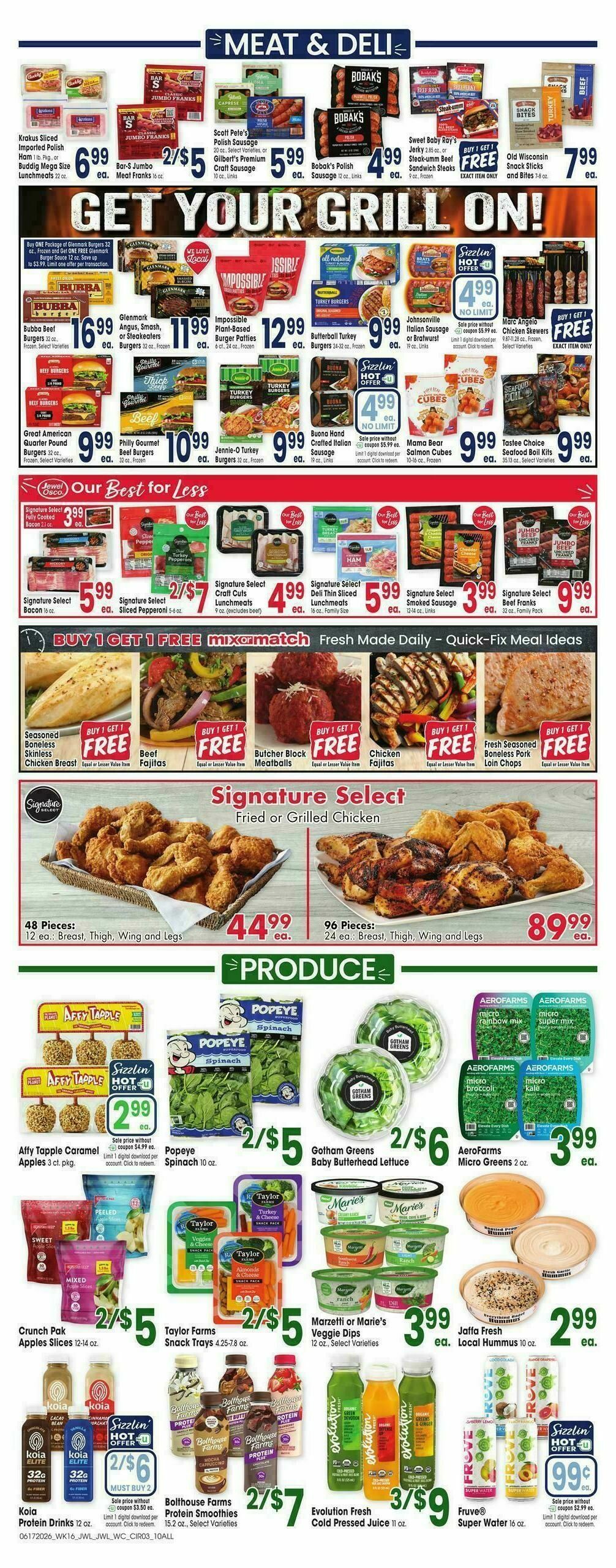 Jewel Osco Weekly Ad from June 17