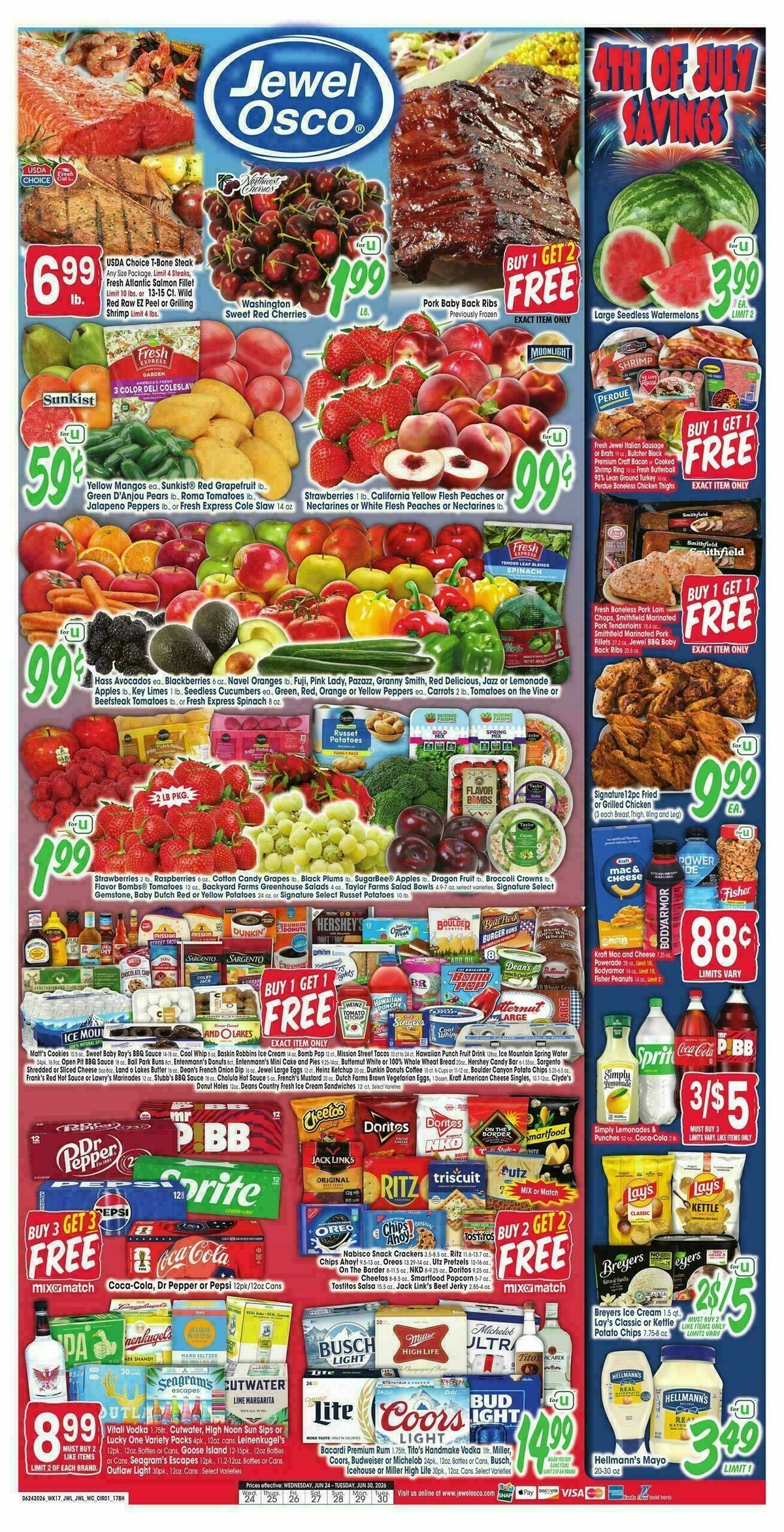 Jewel Osco Weekly Ad from June 24