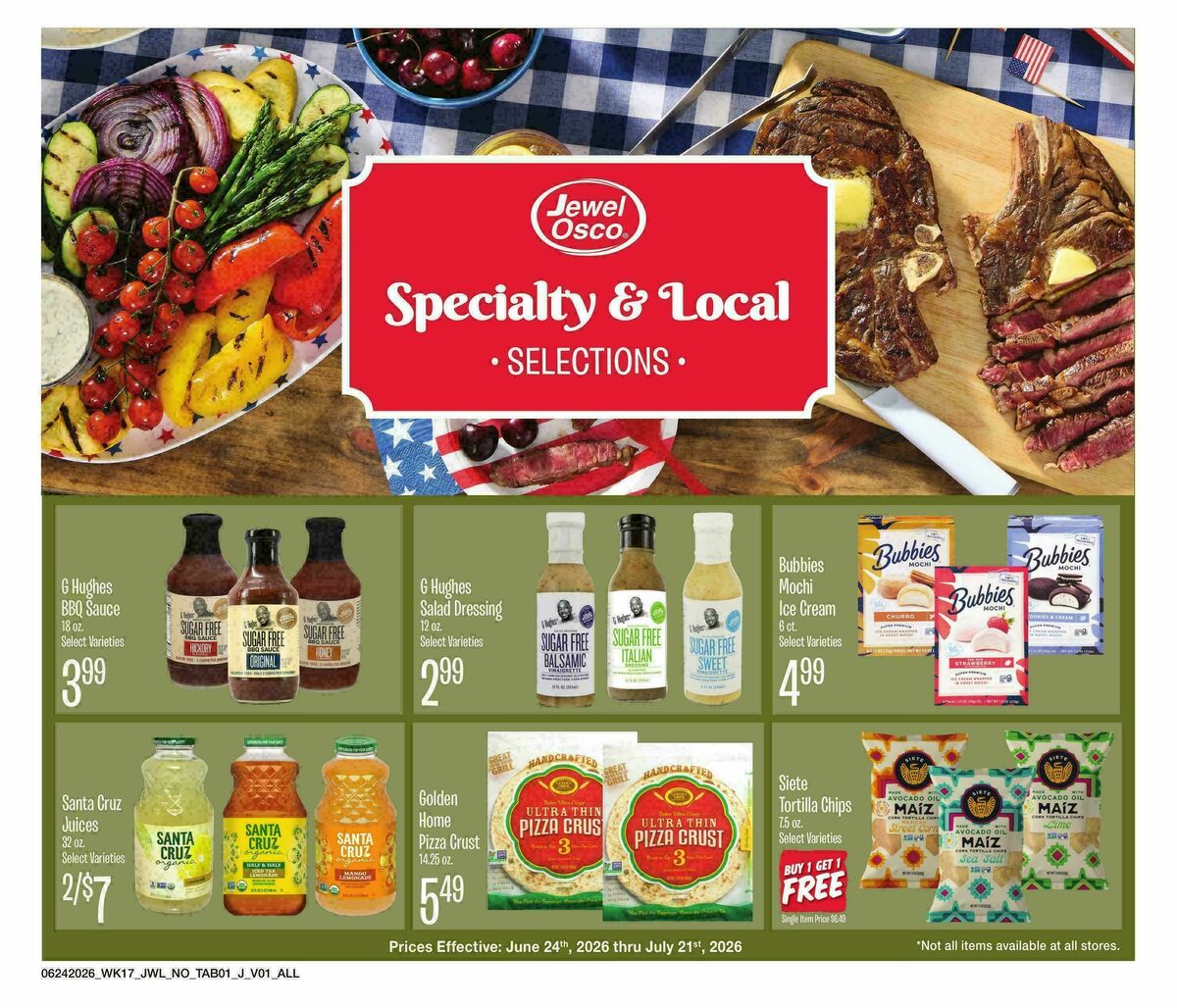 Jewel Osco Organics Guide Weekly Ad from June 24