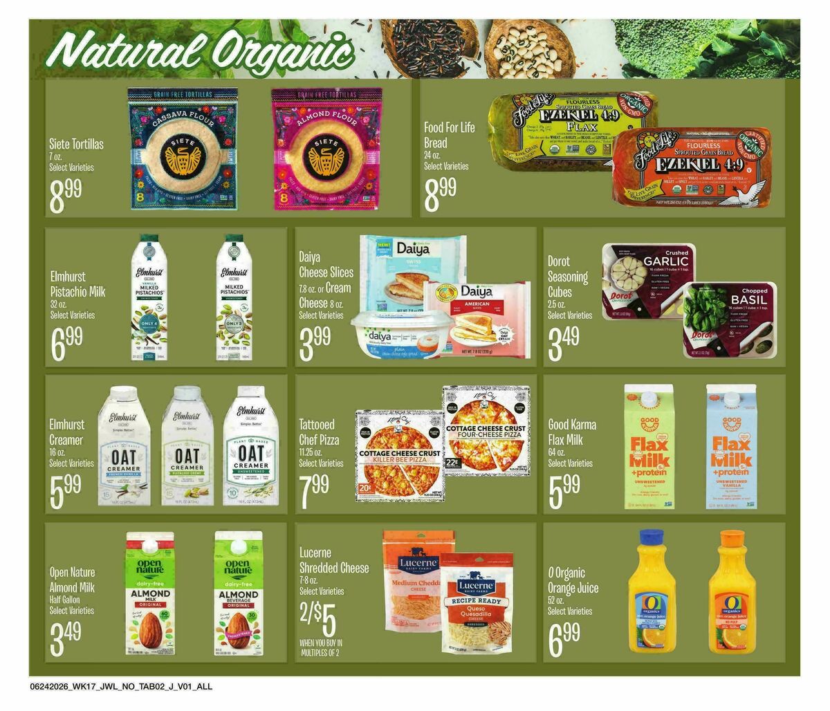 Jewel Osco Organics Guide Weekly Ad from June 24