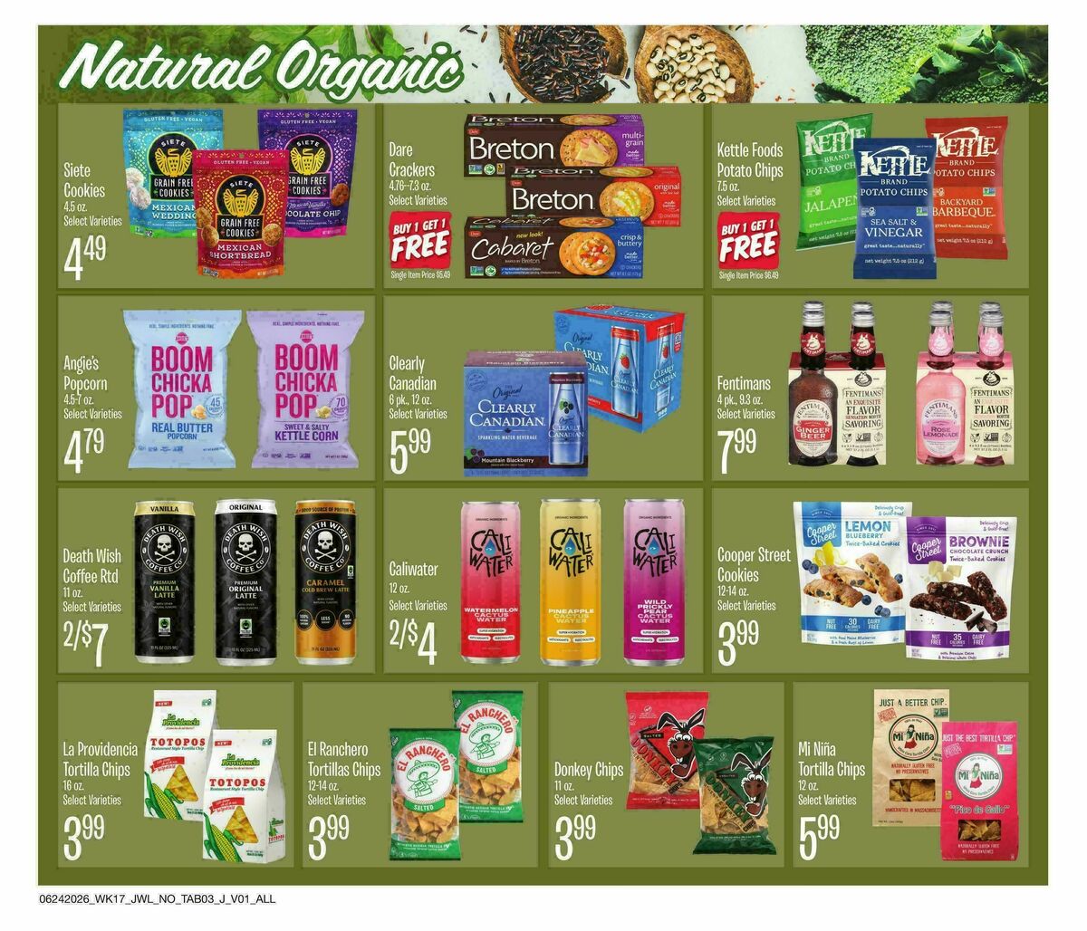 Jewel Osco Organics Guide Weekly Ad from June 24