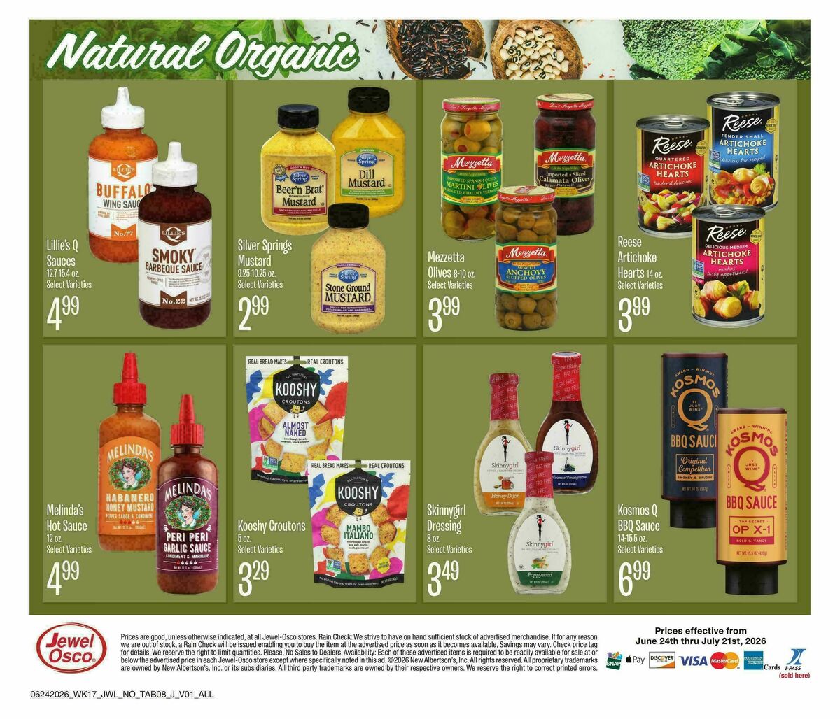 Jewel Osco Organics Guide Weekly Ad from June 24