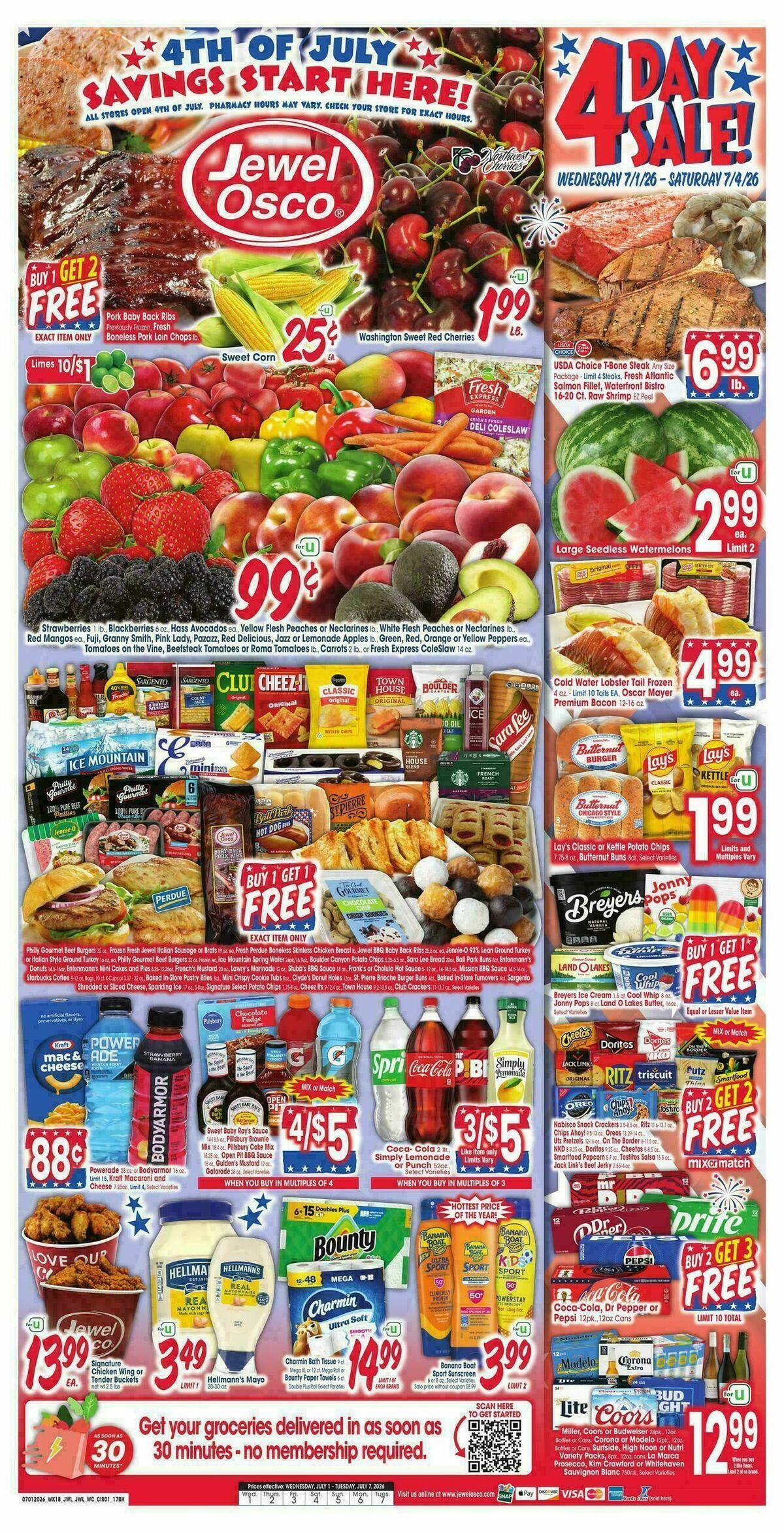 Jewel Osco Weekly Ad from July 1
