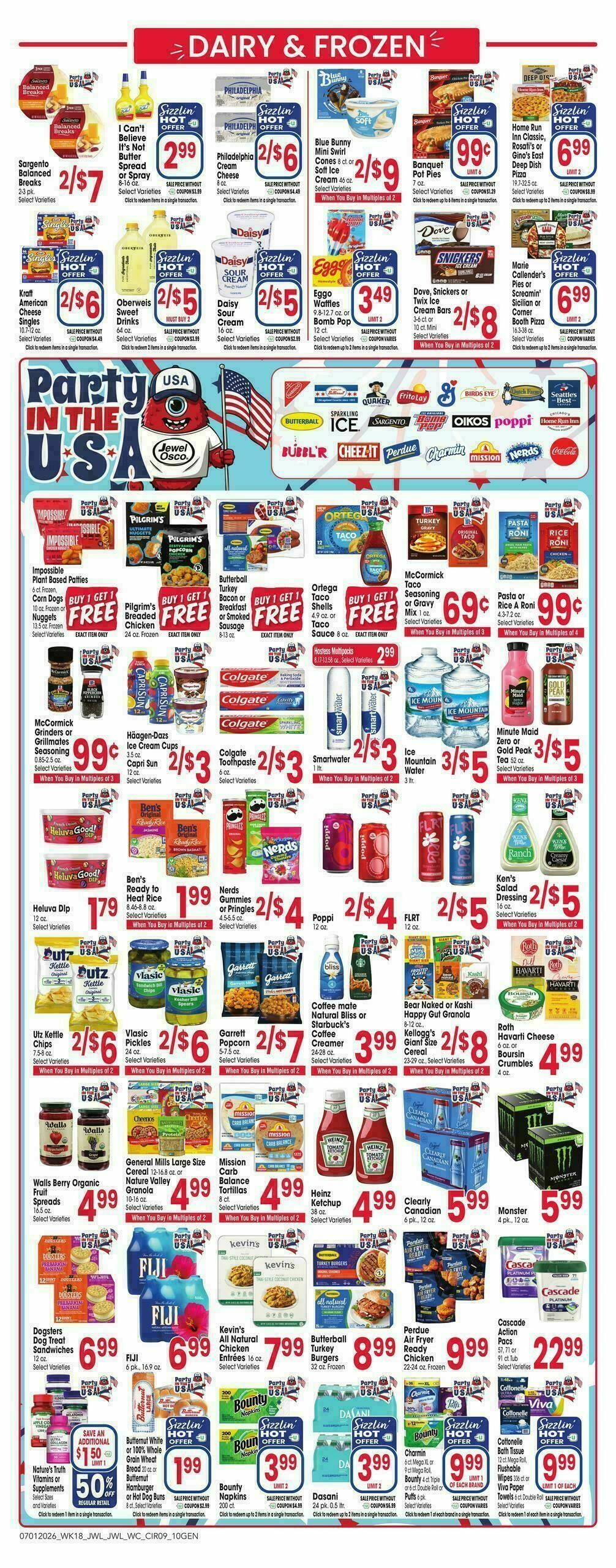 Jewel Osco Weekly Ad from July 1