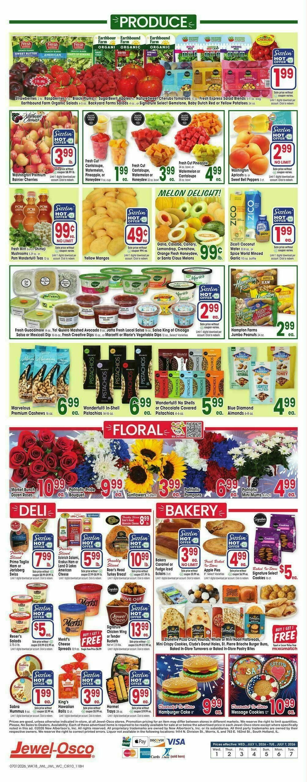 Jewel Osco Weekly Ad from July 1