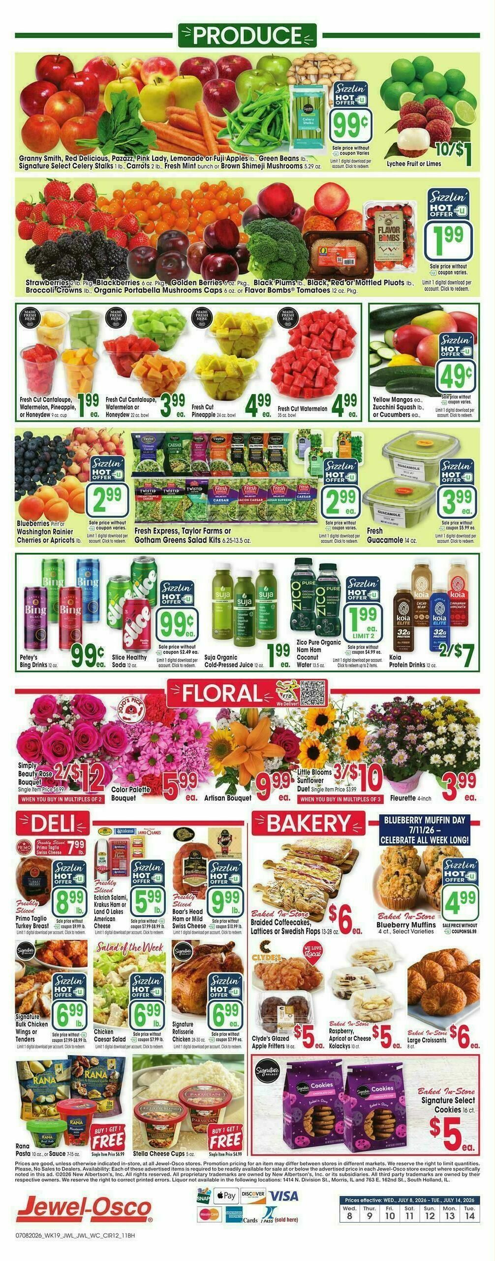 Jewel Osco Weekly Ad from July 8