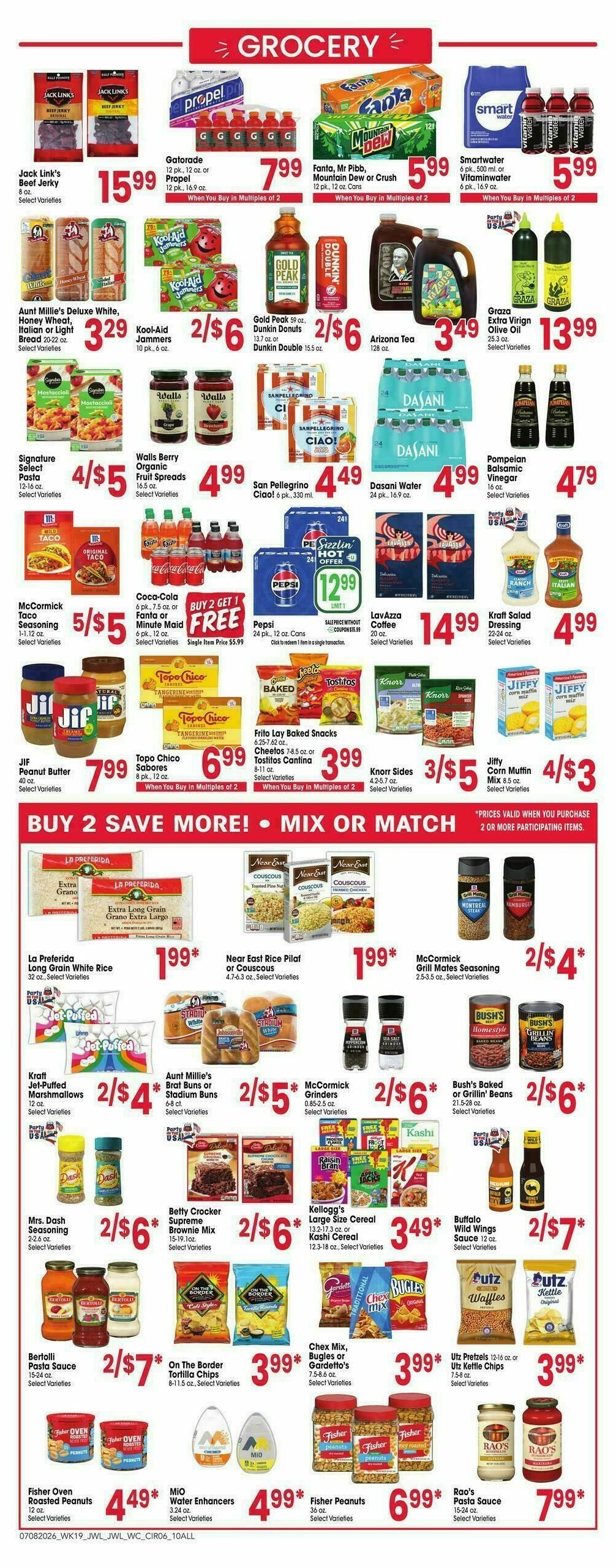 Jewel Osco Weekly Ad from July 8