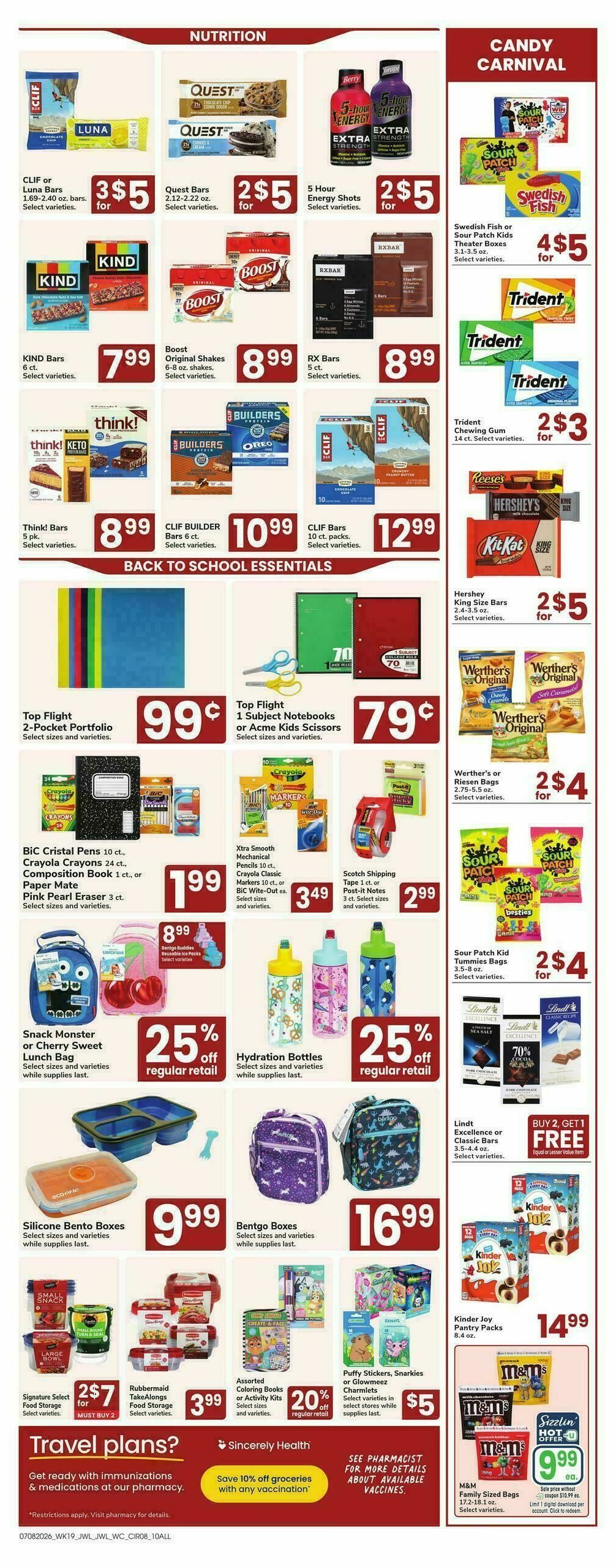 Jewel Osco Weekly Ad from July 8