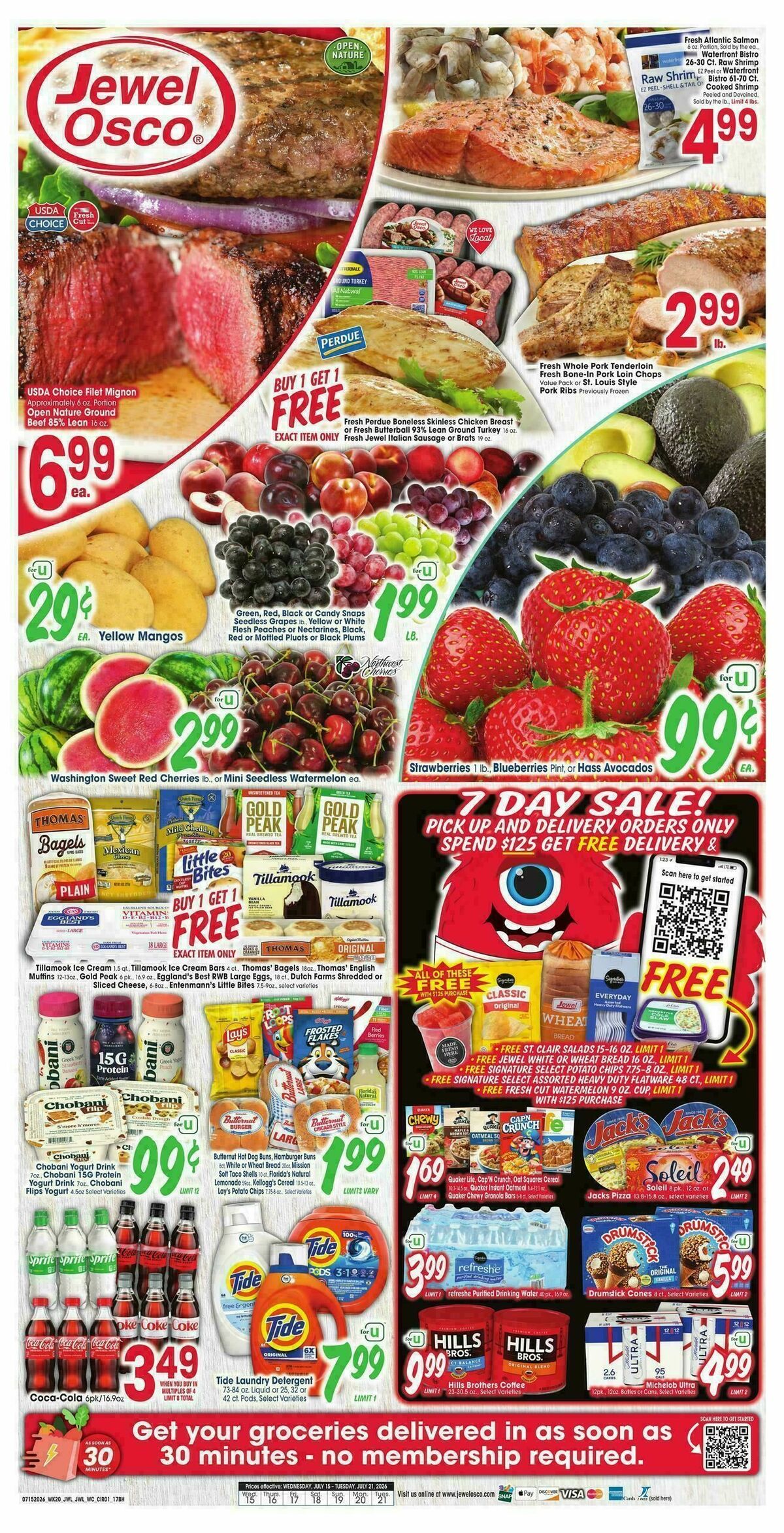 Jewel Osco Weekly Ad from July 15