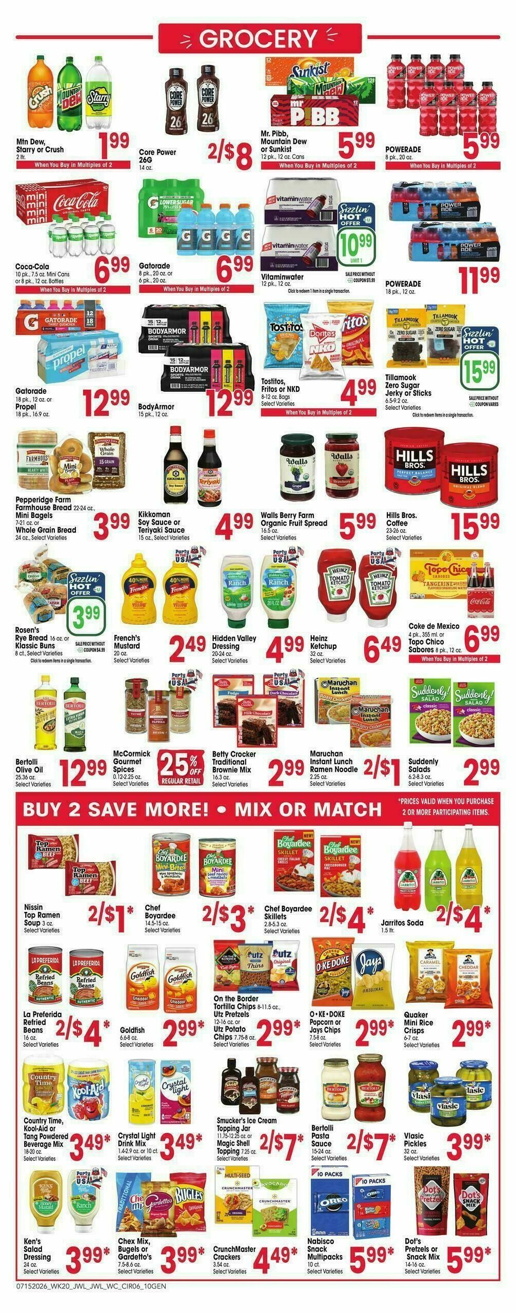 Jewel Osco Weekly Ad from July 15