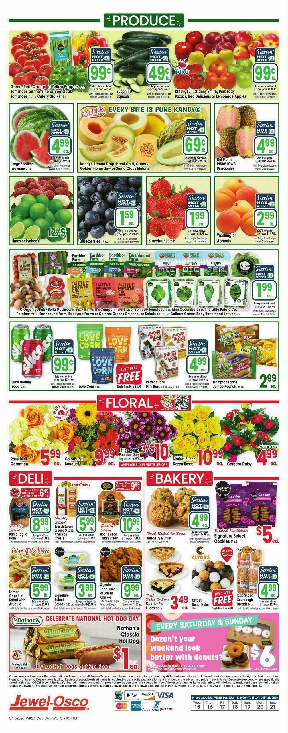 Jewel Osco Weekly Ad from July 15