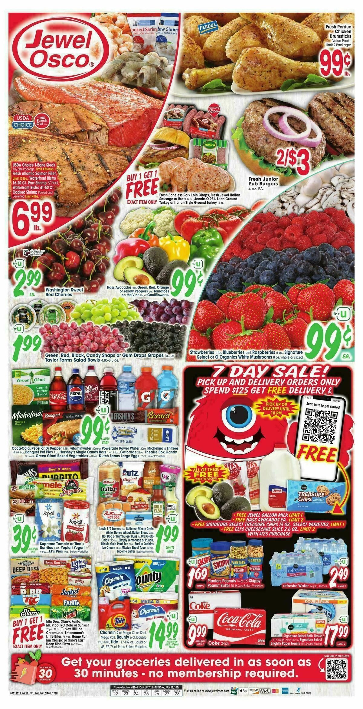Jewel Osco Weekly Ad from July 22