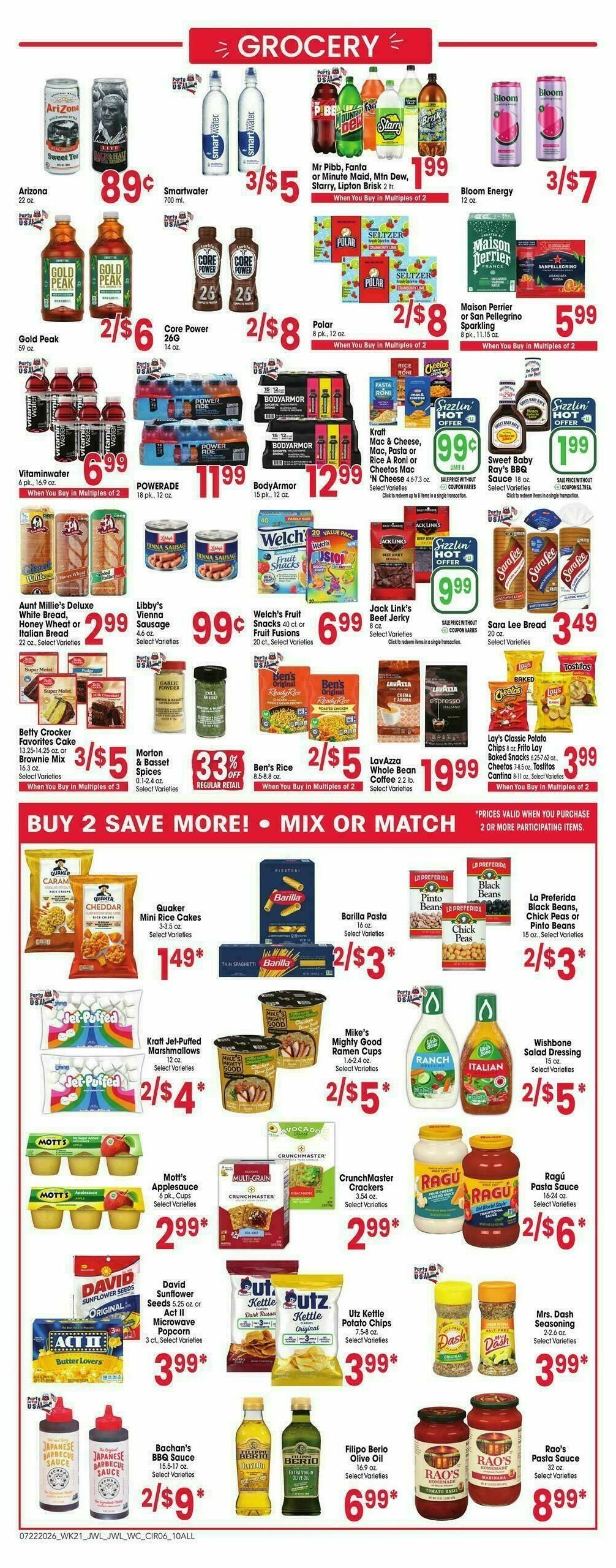 Jewel Osco Weekly Ad from July 22