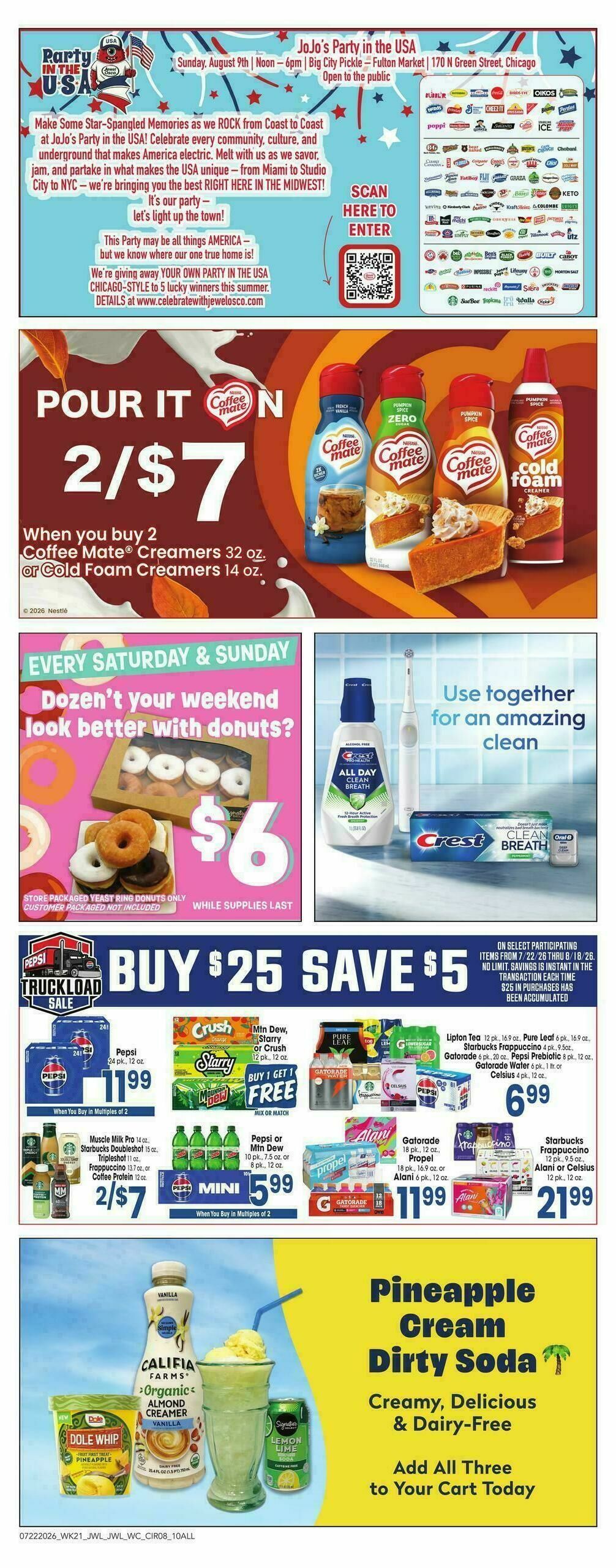 Jewel Osco Weekly Ad from July 22