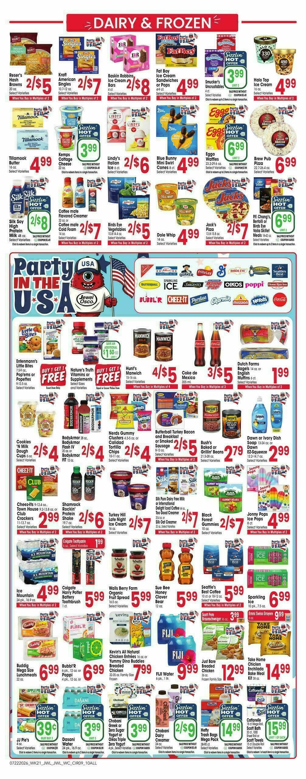 Jewel Osco Weekly Ad from July 22