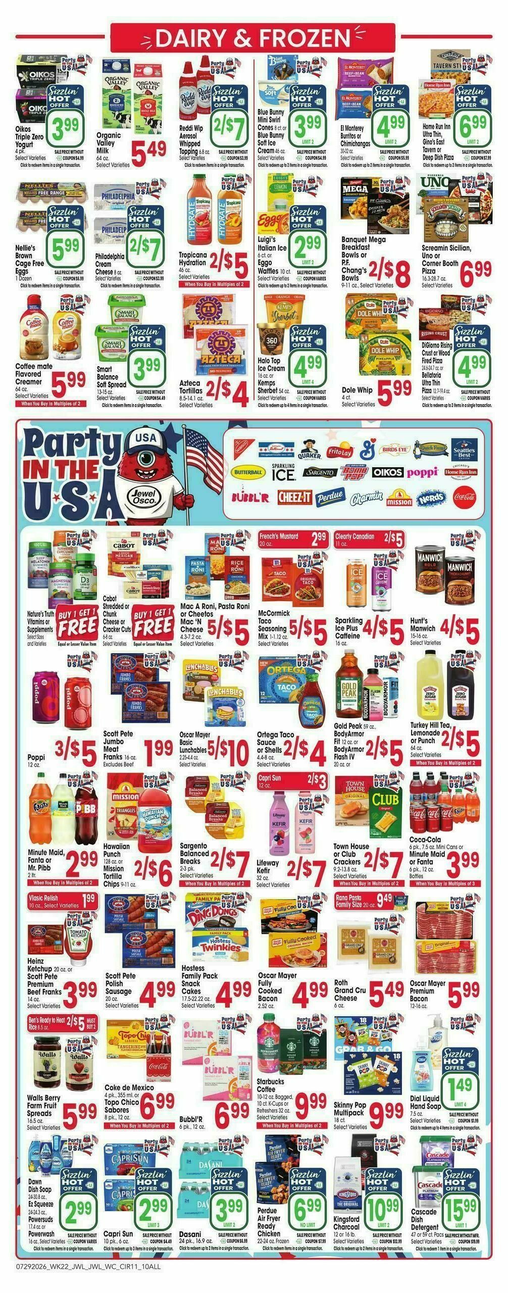 Jewel Osco Weekly Ad from July 29