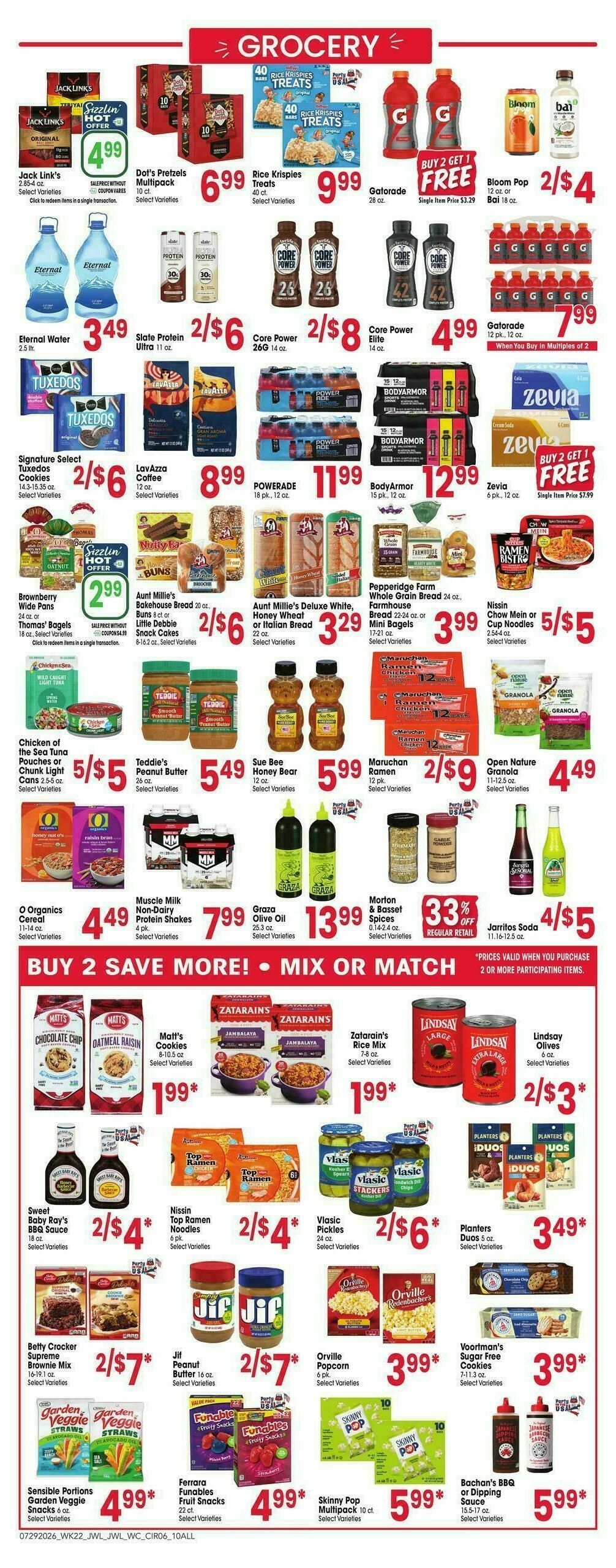 Jewel Osco Weekly Ad from July 29