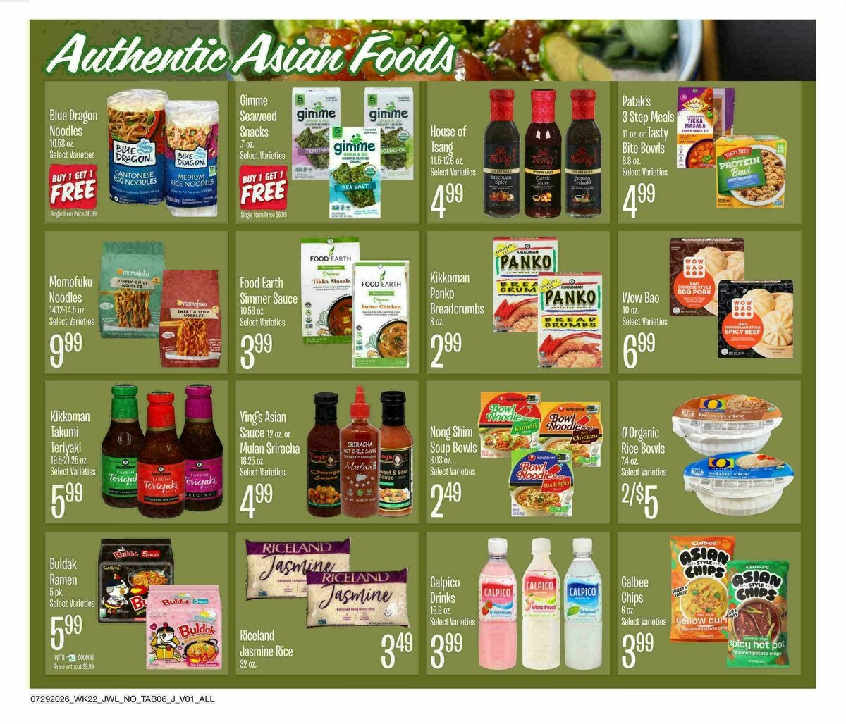 Jewel Osco Organics Guide Weekly Ad from July 29