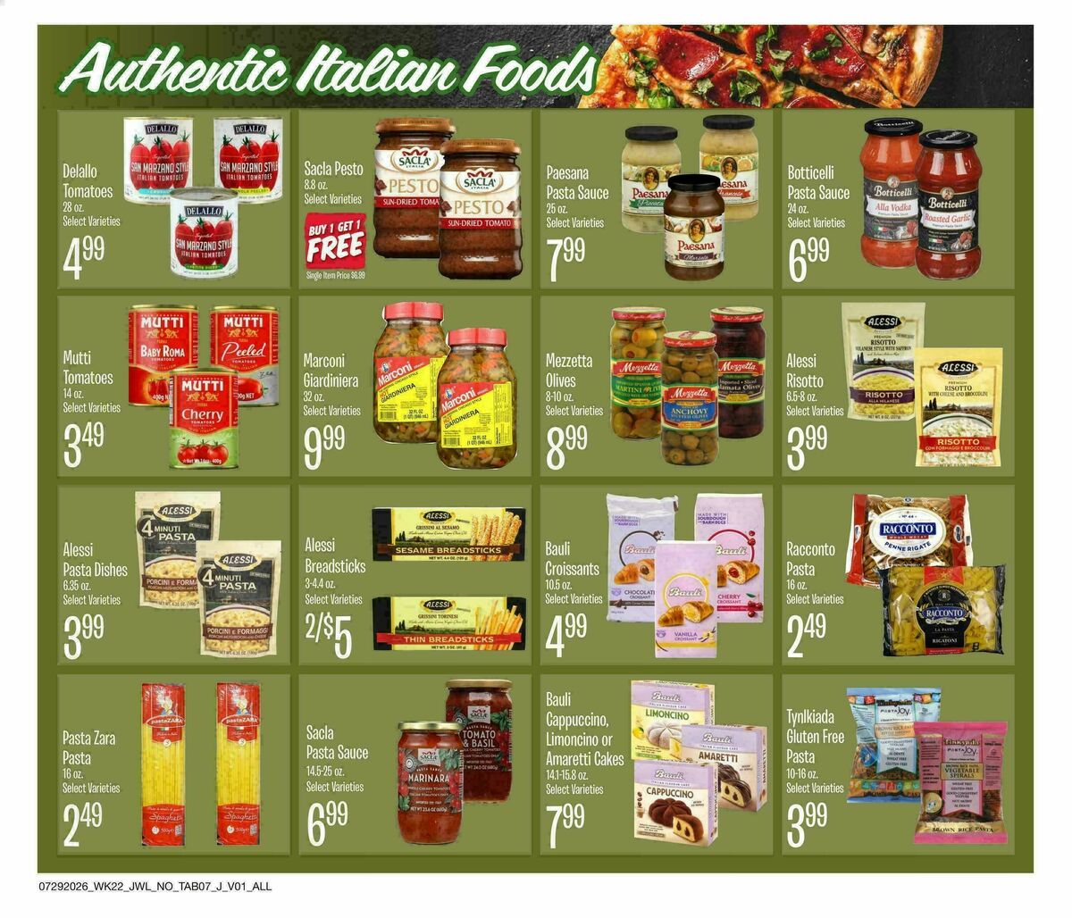 Jewel Osco Organics Guide Weekly Ad from July 29