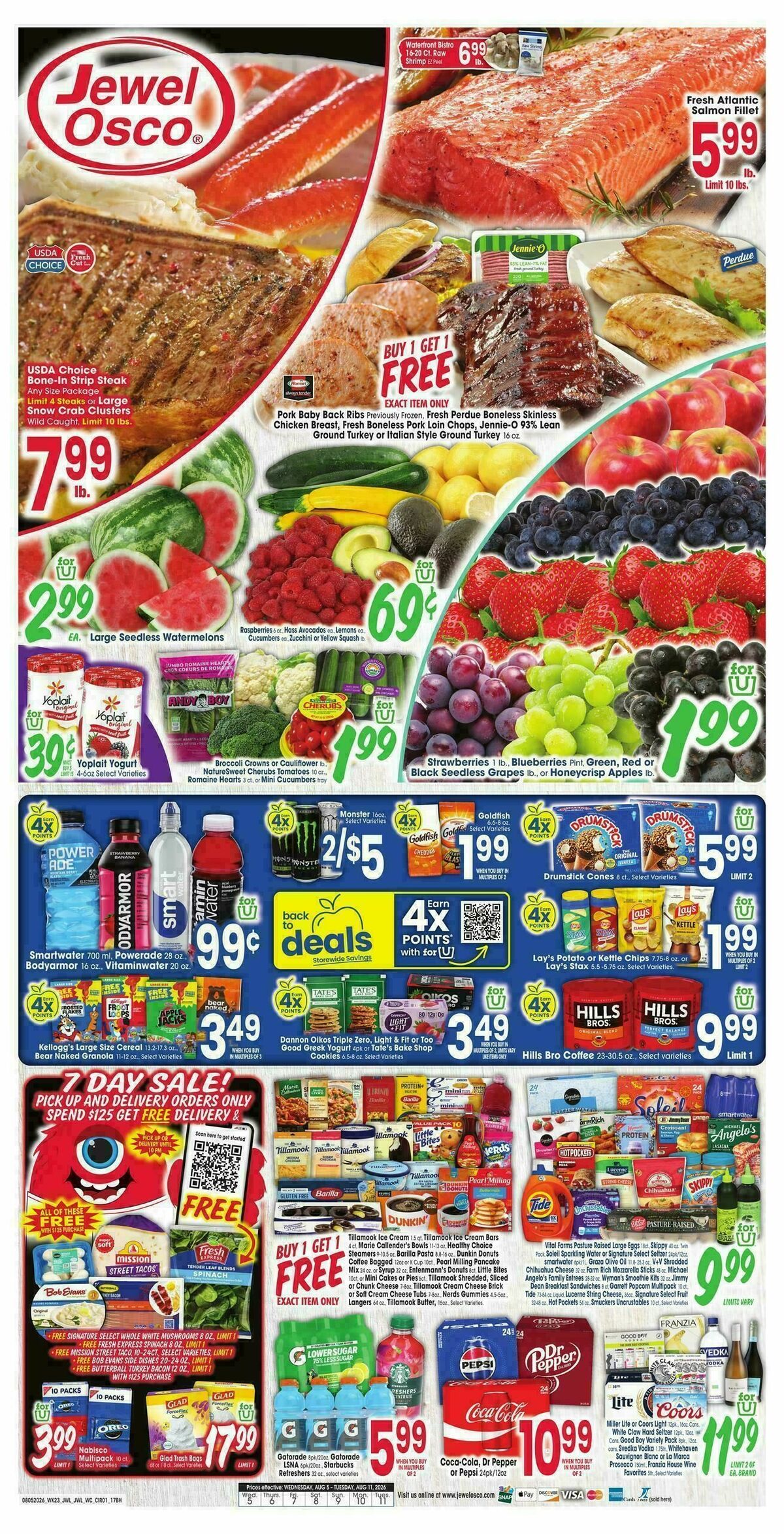 Jewel Osco Weekly Ad from August 5