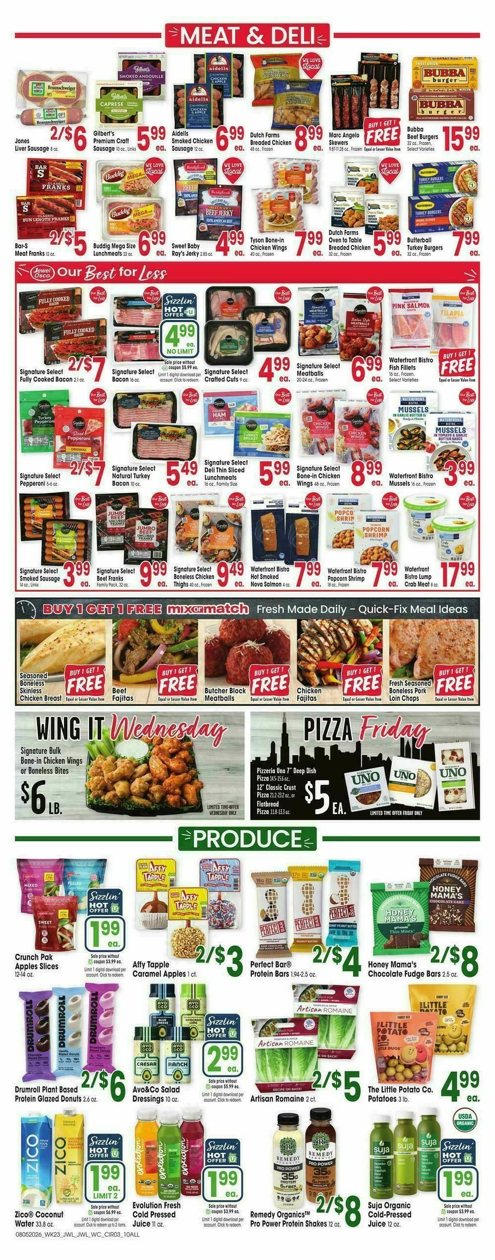 Jewel Osco Weekly Ad from August 5