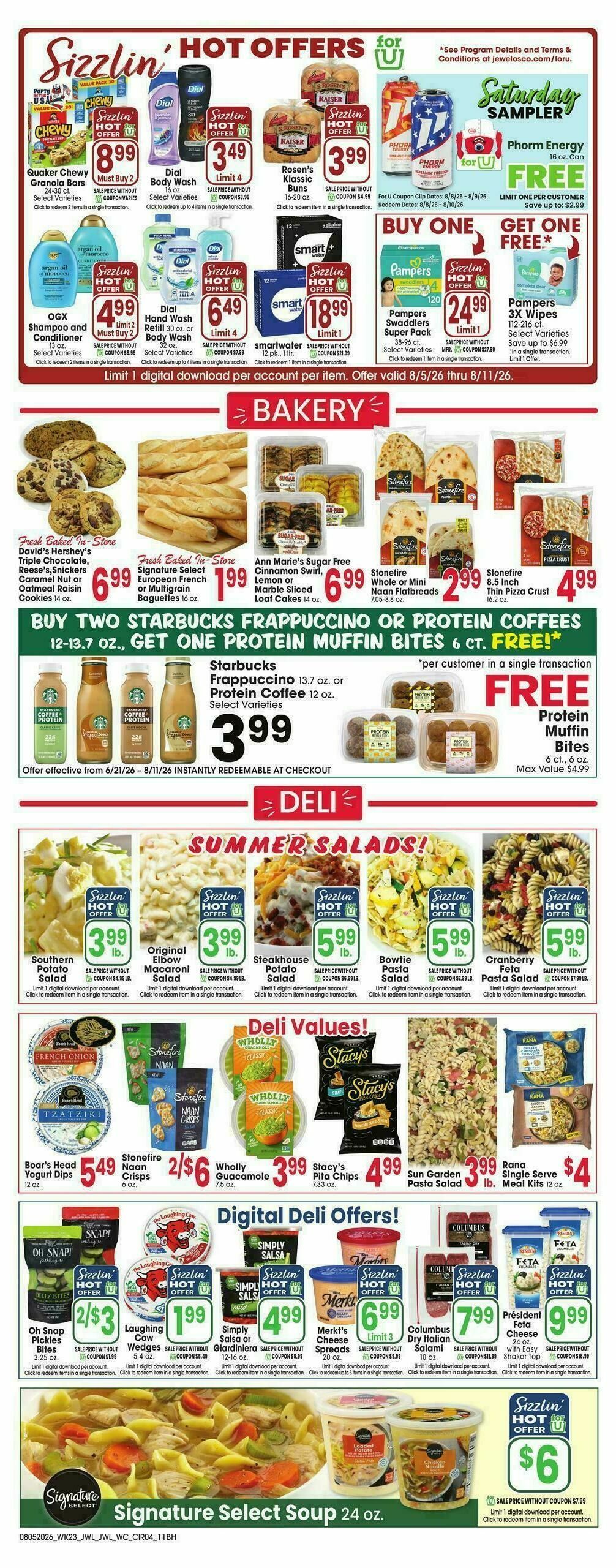 Jewel Osco Weekly Ad from August 5