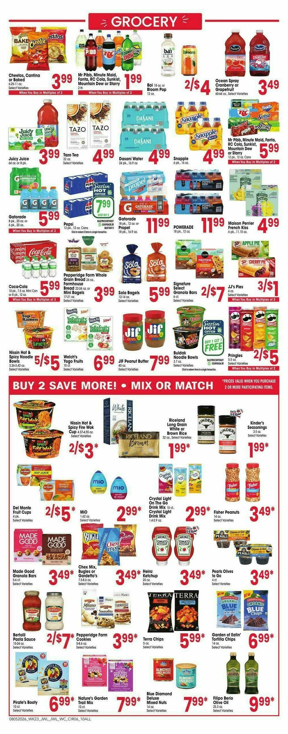Jewel Osco Weekly Ad from August 5