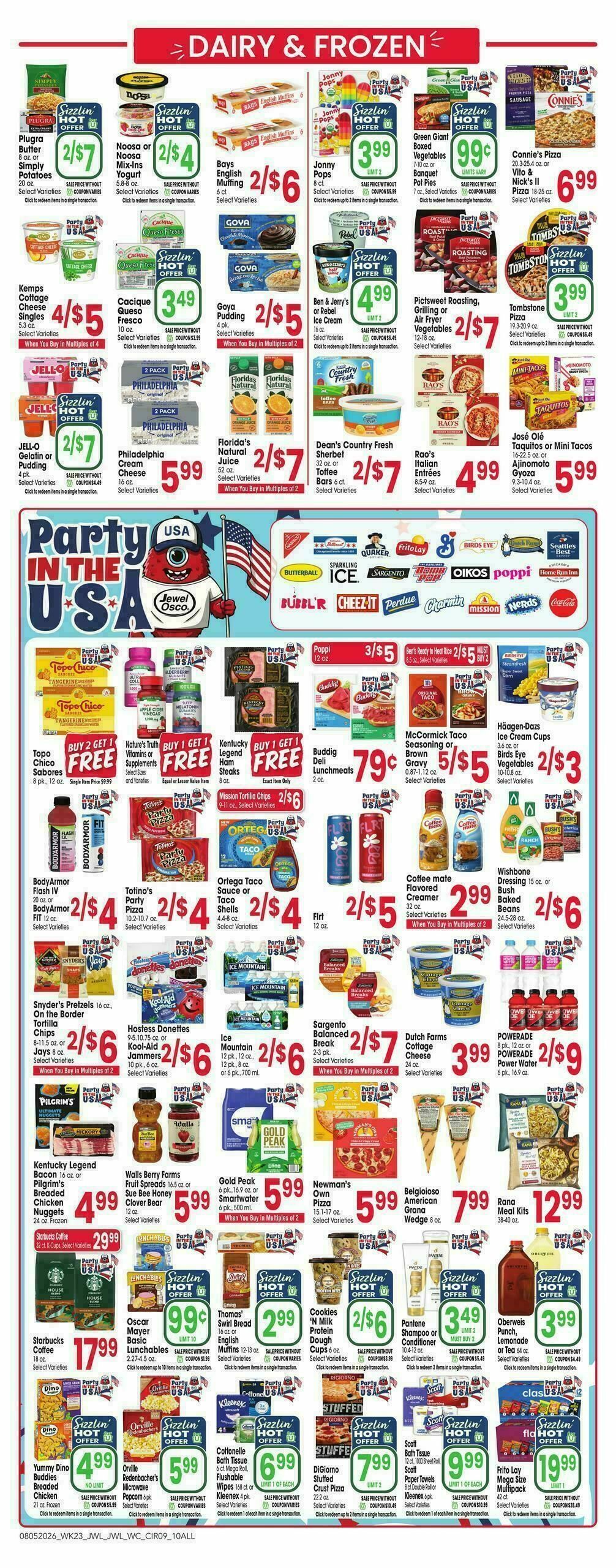 Jewel Osco Weekly Ad from August 5
