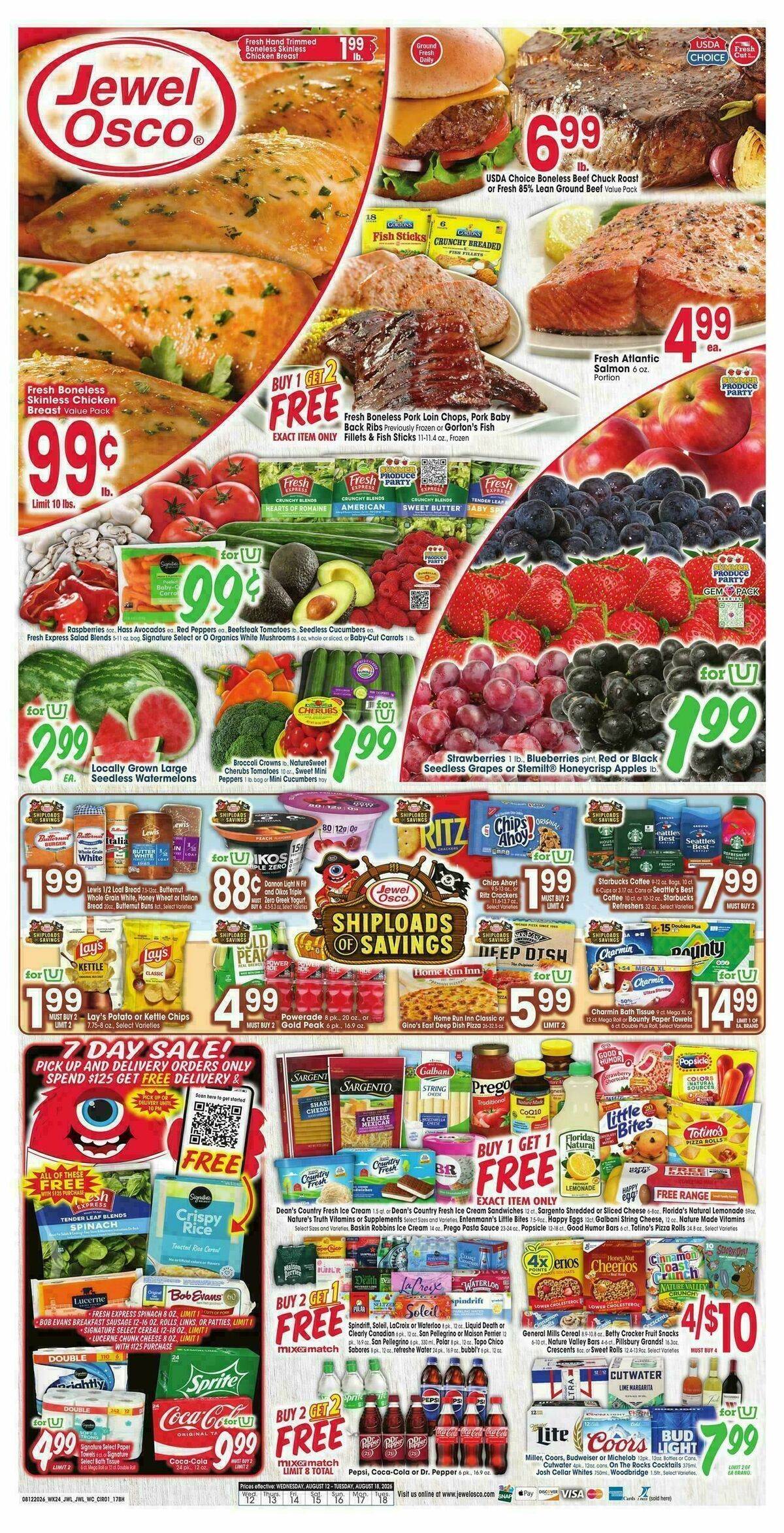 Jewel Osco Weekly Ad from August 12
