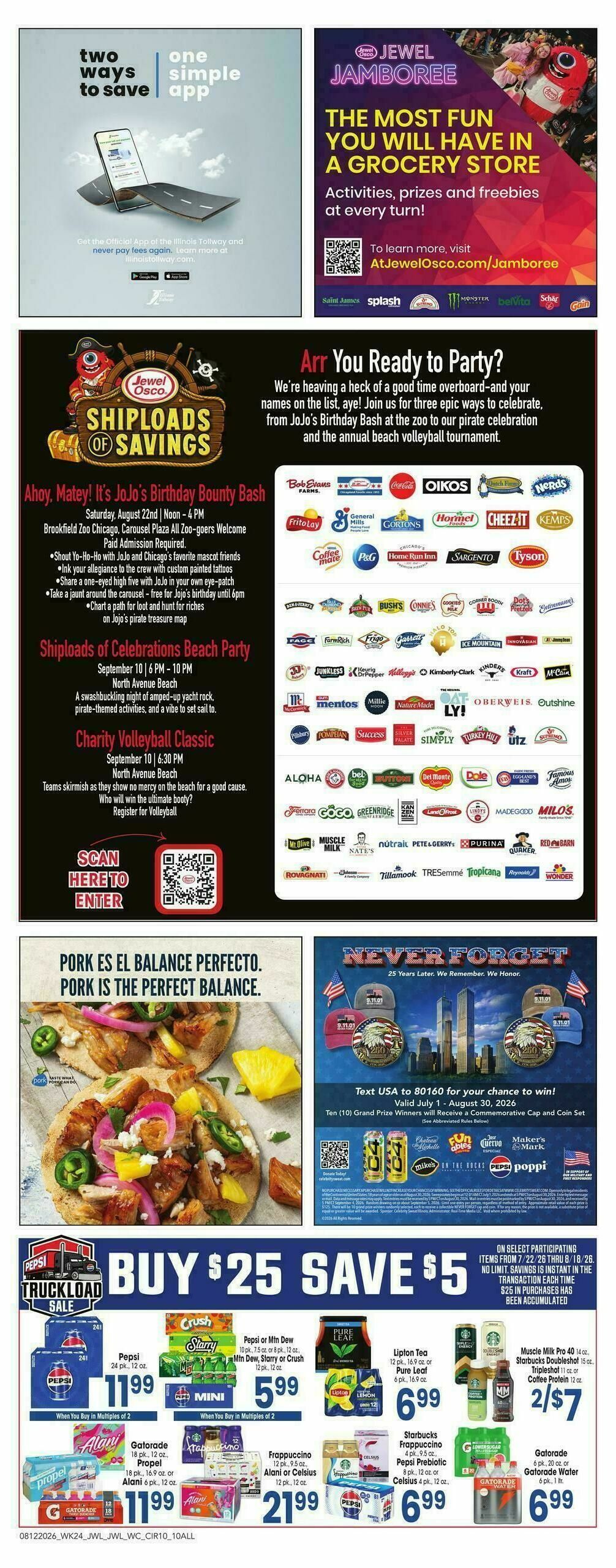 Jewel Osco Weekly Ad from August 12