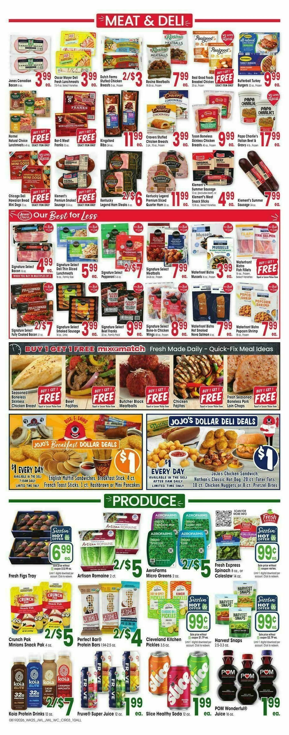 Jewel Osco Weekly Ad from August 19