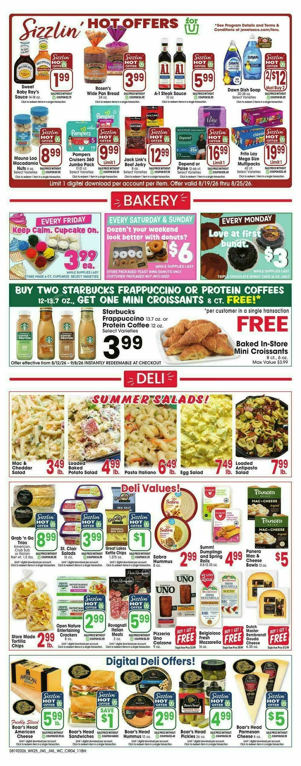 Jewel Osco Weekly Ad from August 19