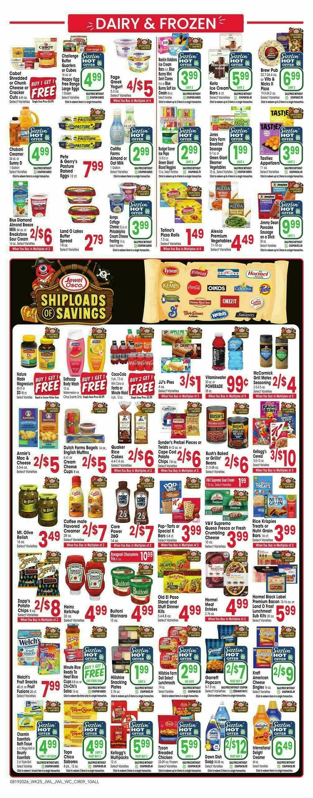Jewel Osco Weekly Ad from August 19