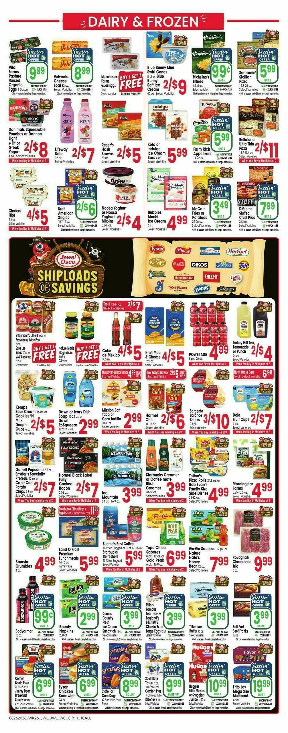 Jewel Osco Weekly Ad from August 26