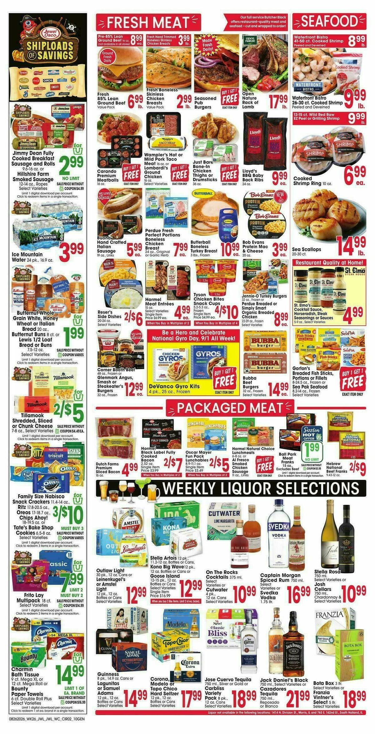 Jewel Osco Weekly Ad from August 26