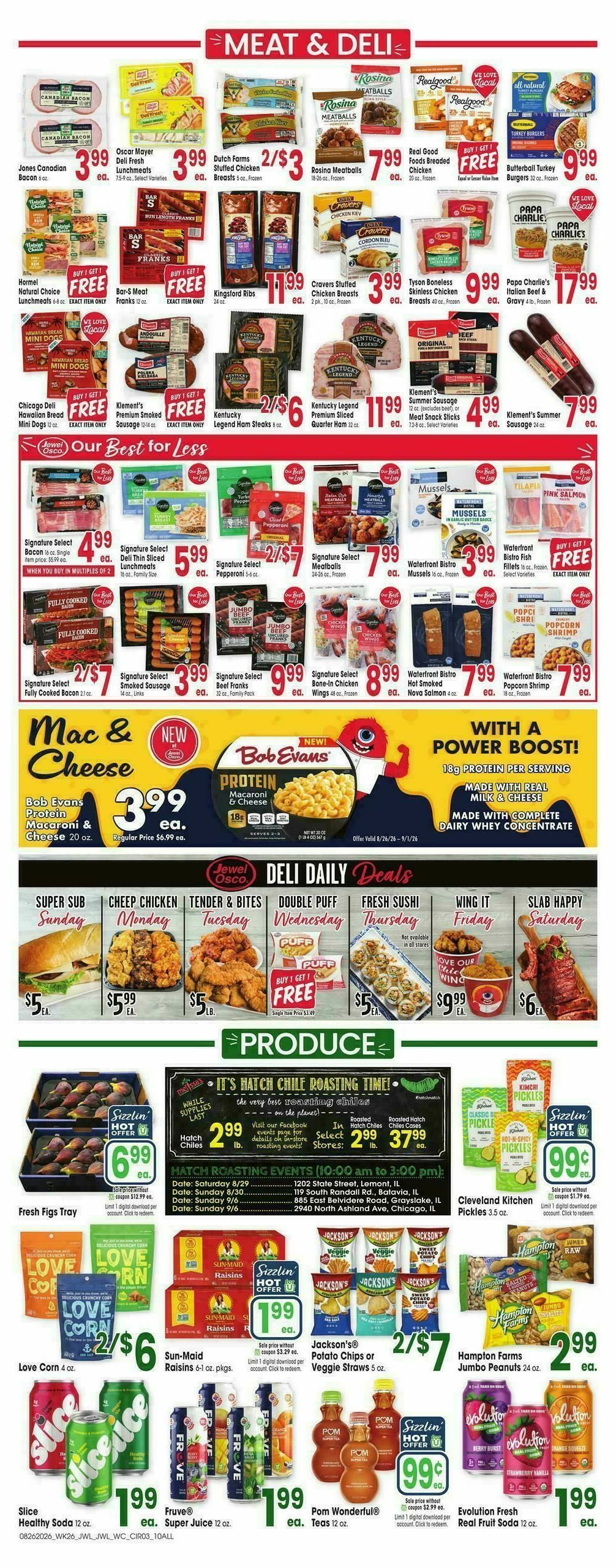 Jewel Osco Weekly Ad from August 26
