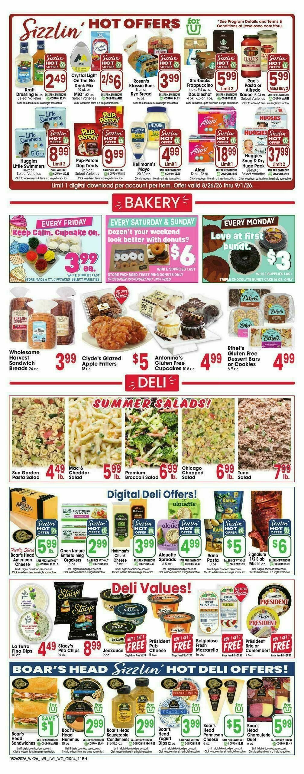 Jewel Osco Weekly Ad from August 26