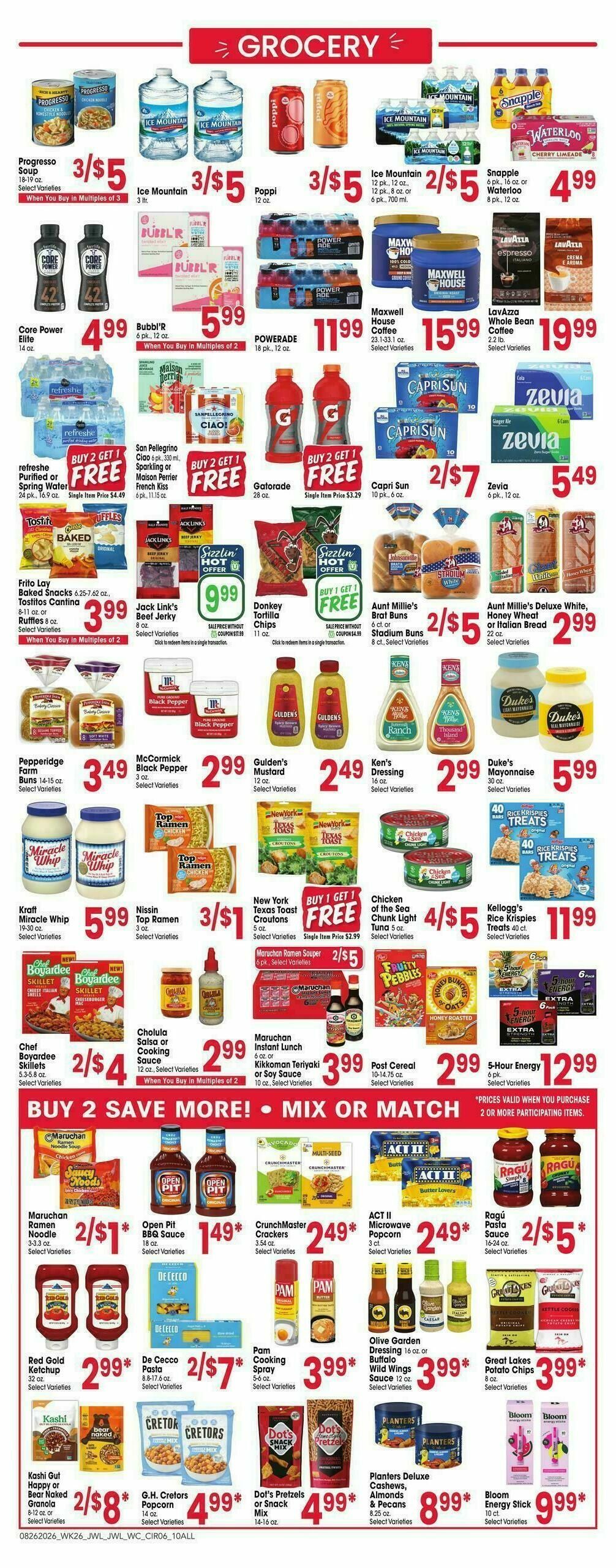 Jewel Osco Weekly Ad from August 26