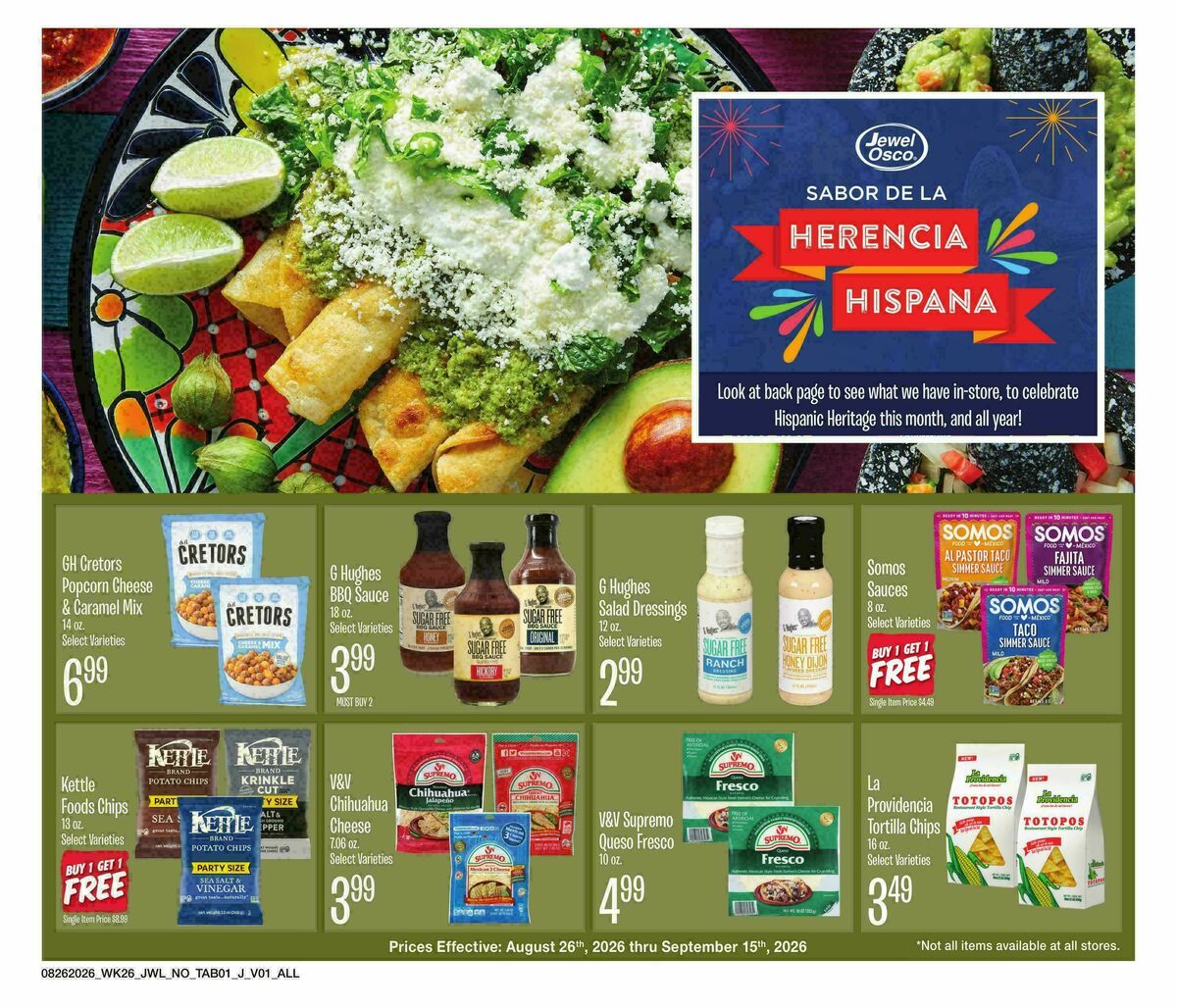 Jewel Osco Organics Guide Weekly Ad from August 26
