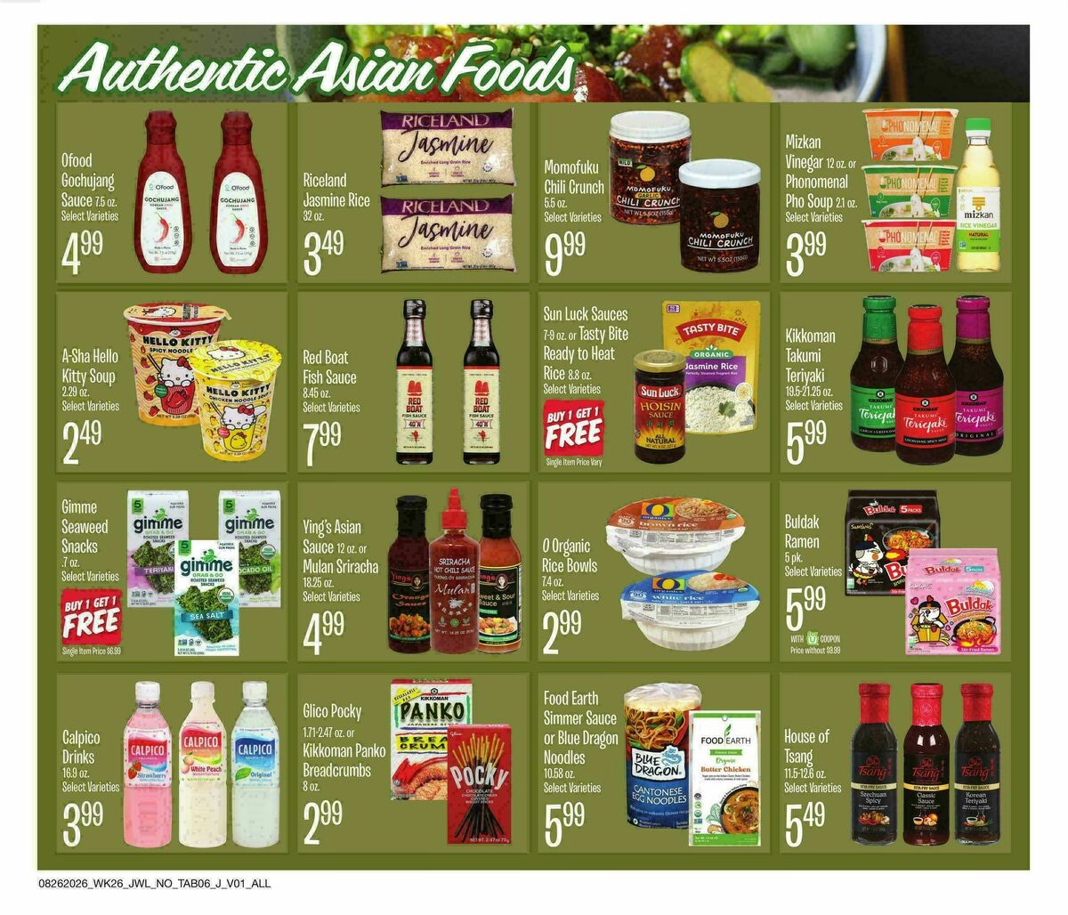 Jewel Osco Organics Guide Weekly Ad from August 26