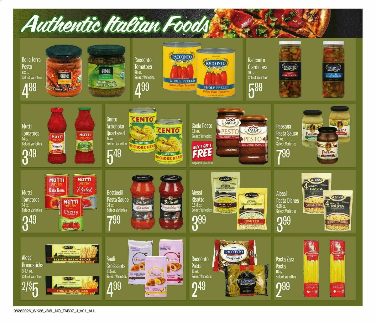 Jewel Osco Organics Guide Weekly Ad from August 26
