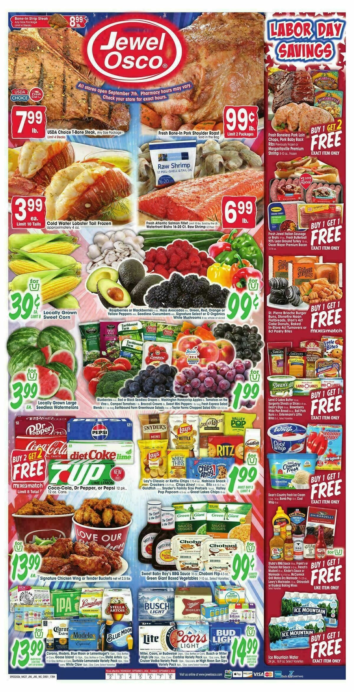 Jewel Osco Weekly Ad from September 2