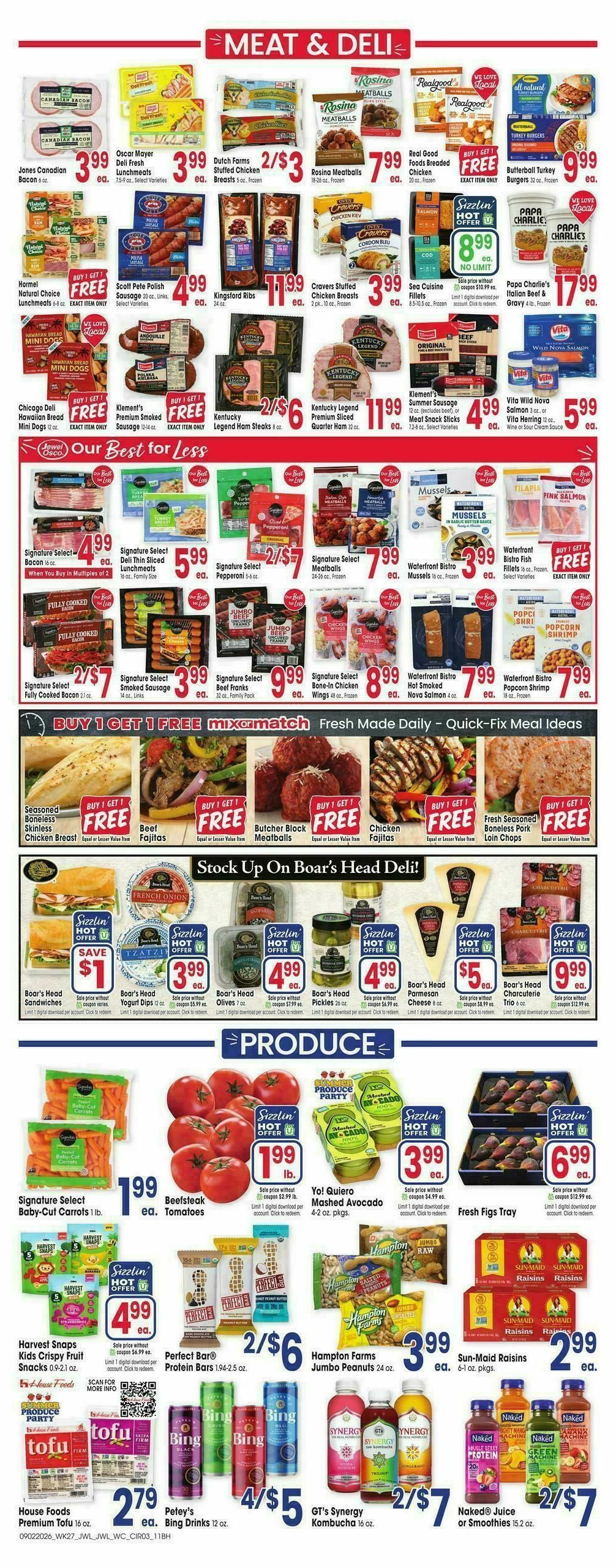 Jewel Osco Weekly Ad from September 2