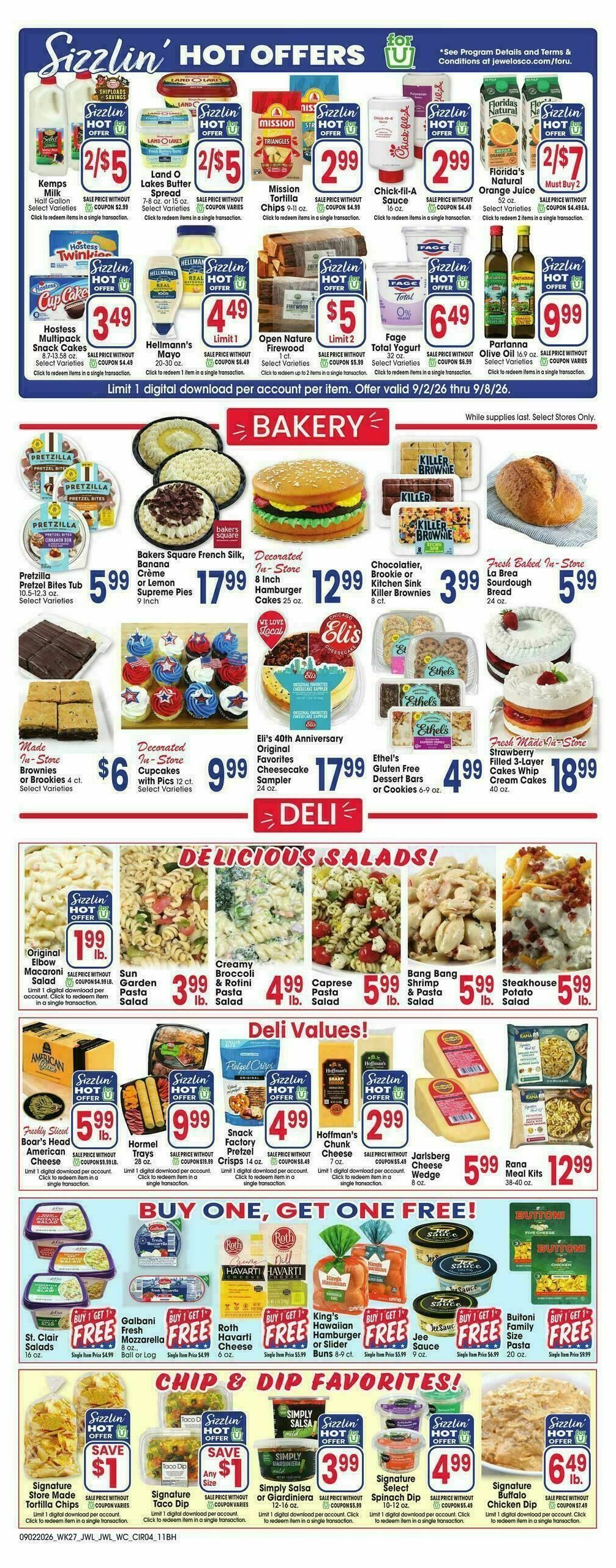 Jewel Osco Weekly Ad from September 2