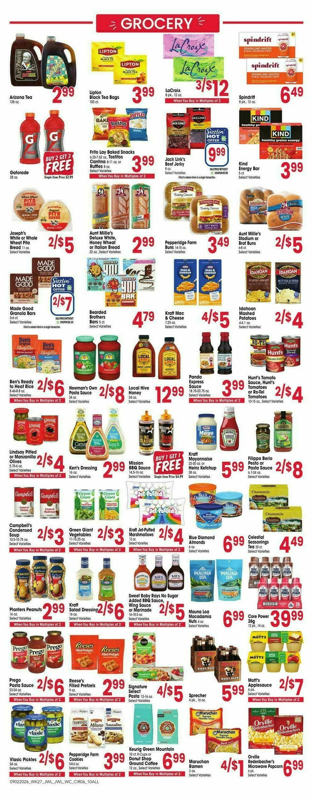 Jewel Osco Weekly Ad from September 2